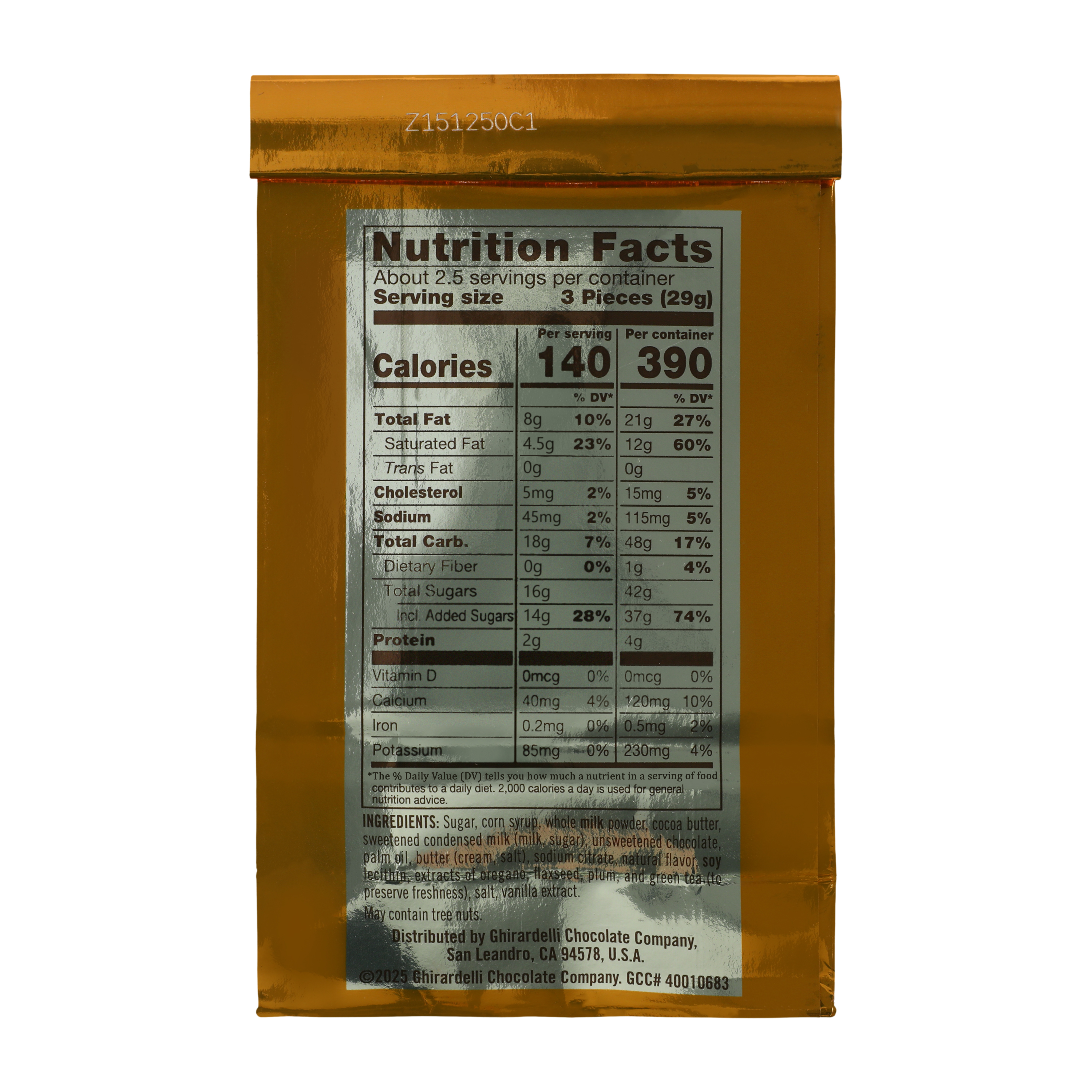 Ghirardelli® Bunnies Caramel Milk Chocolate 8-Pieces 2.7oz