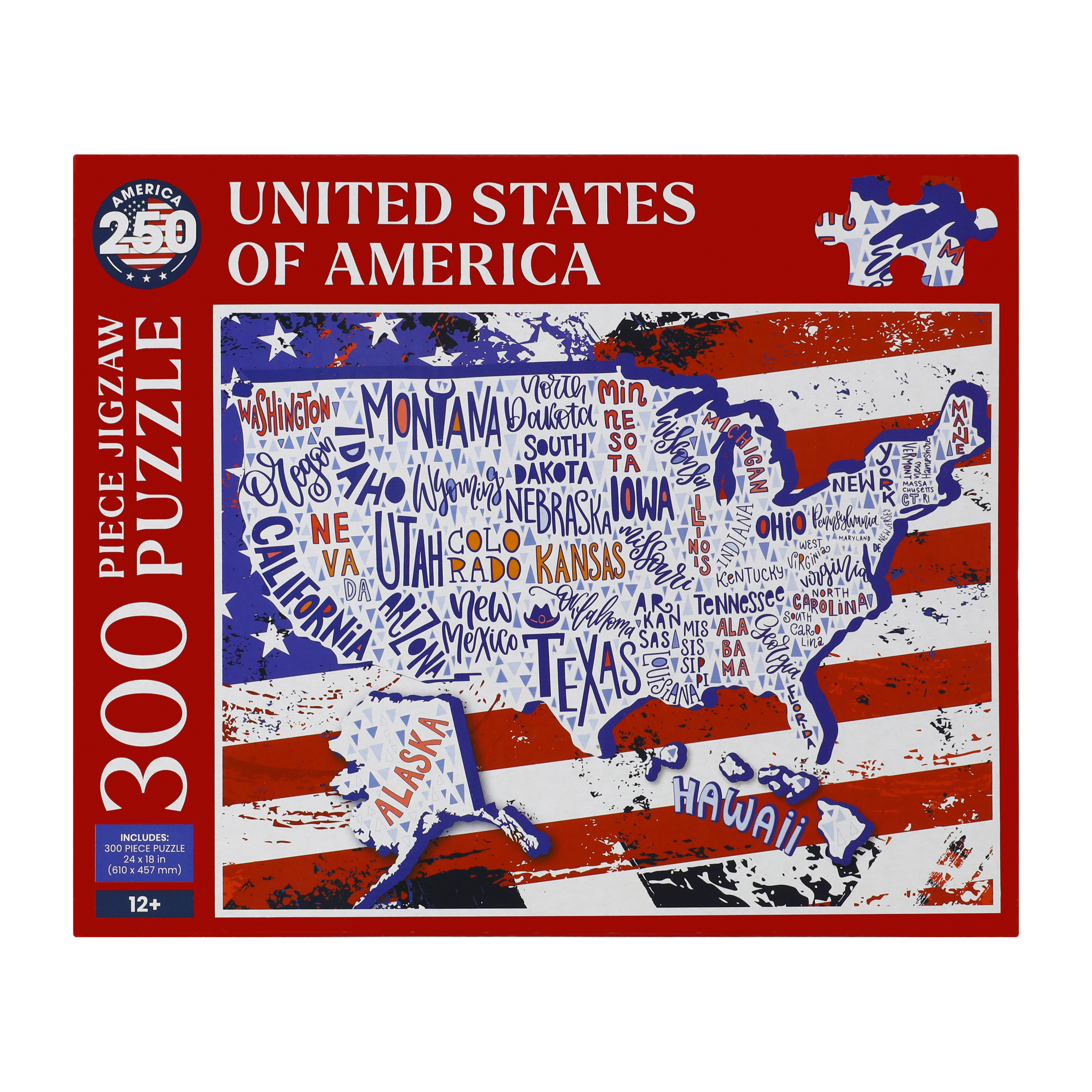 ジグソーパズル　アメリカ　　b United States Of America Jigsaw Puzzle 300-Pieces | Five Below