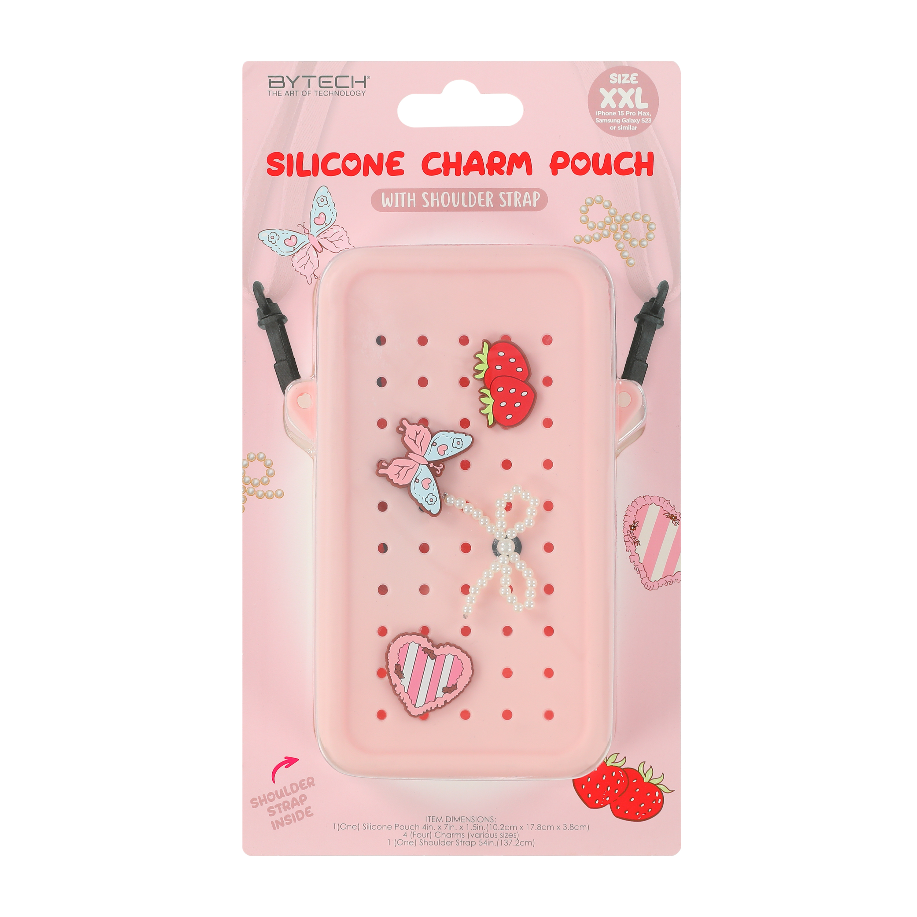 Pop Ins Silicone Phone Pouch With Strap - XXL