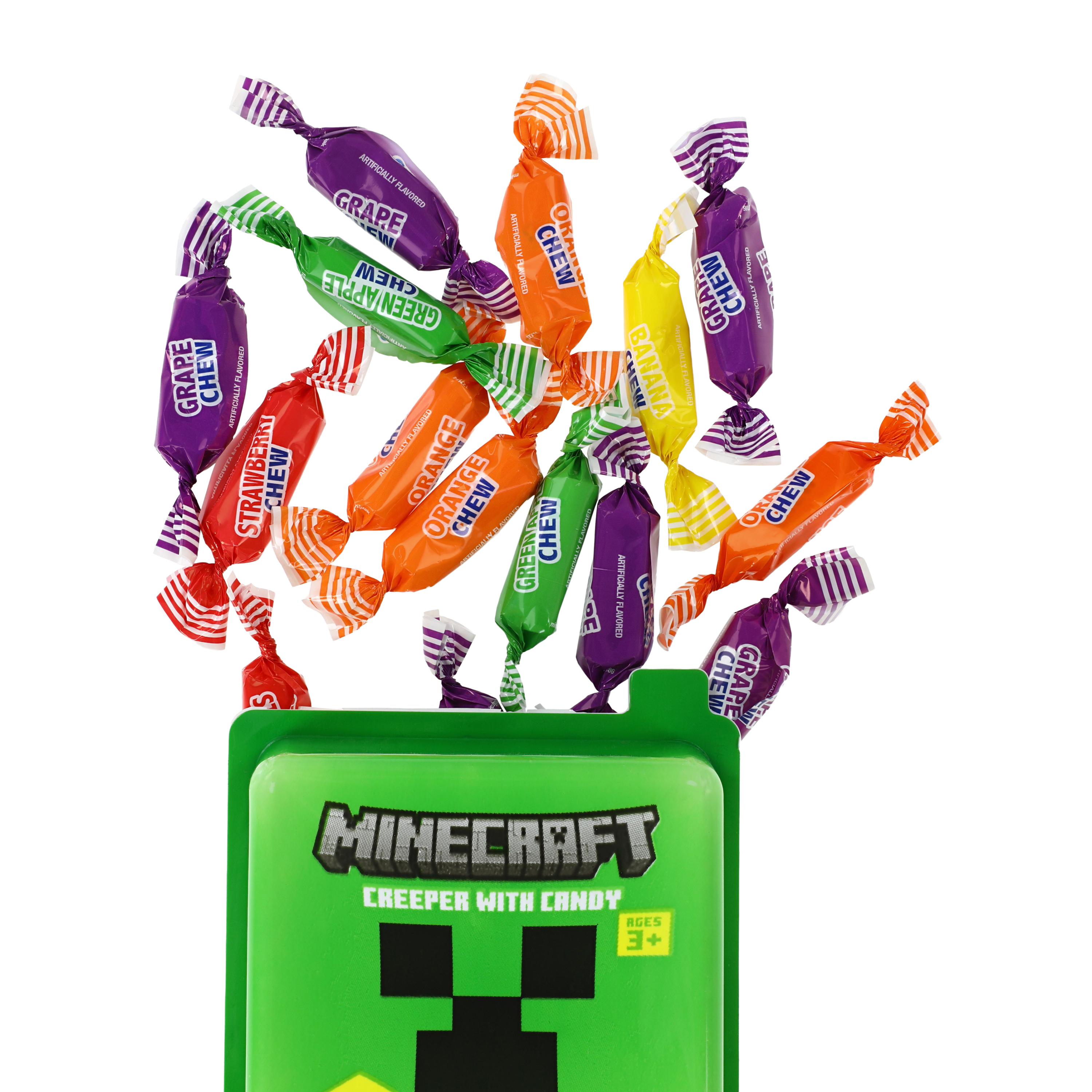 Minecraft Creeper With Candy Fruity Chews 2.7oz