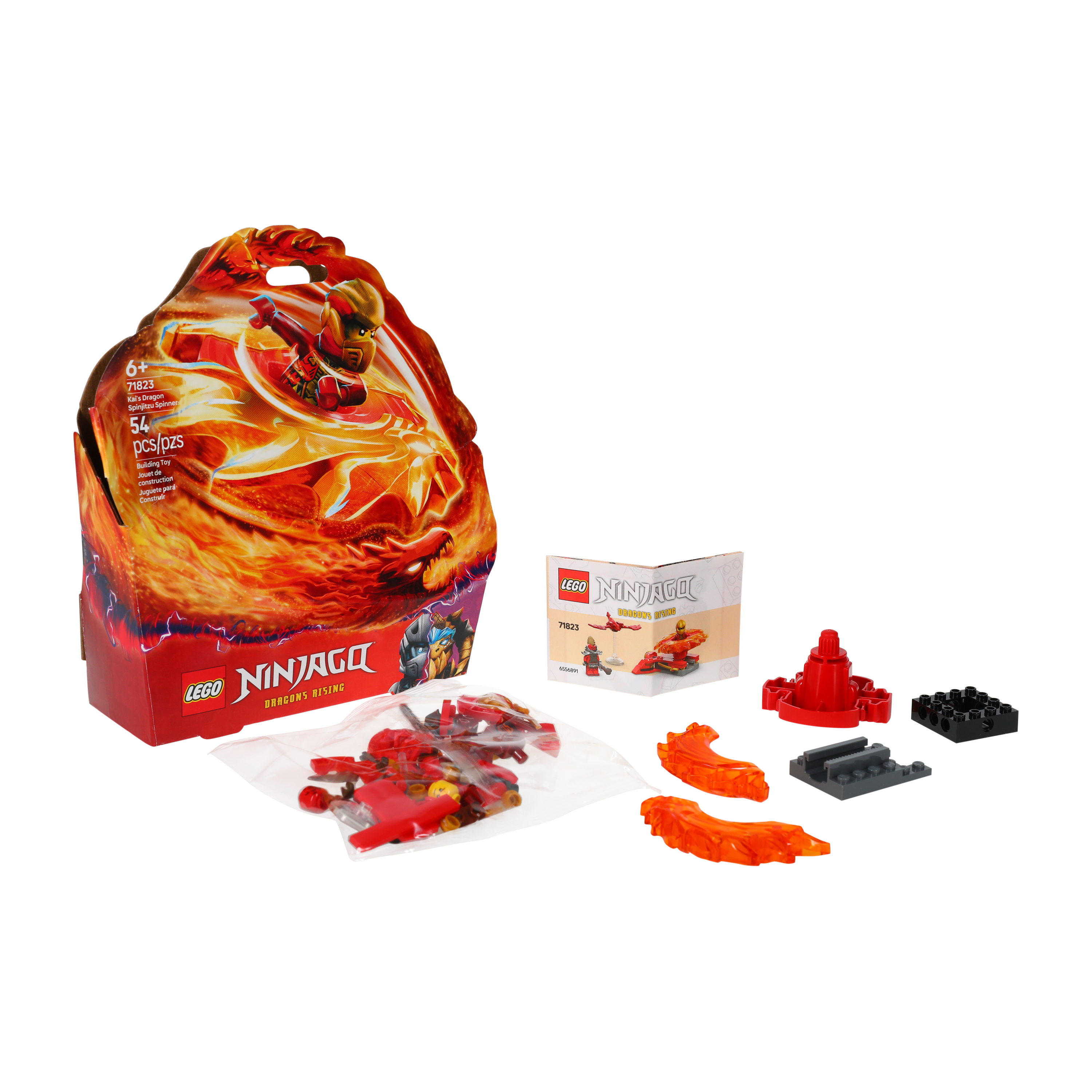 Lego® Ninjago Dragons Rising Kai's Dragon Spinjitsu Spinner Building Toy Set