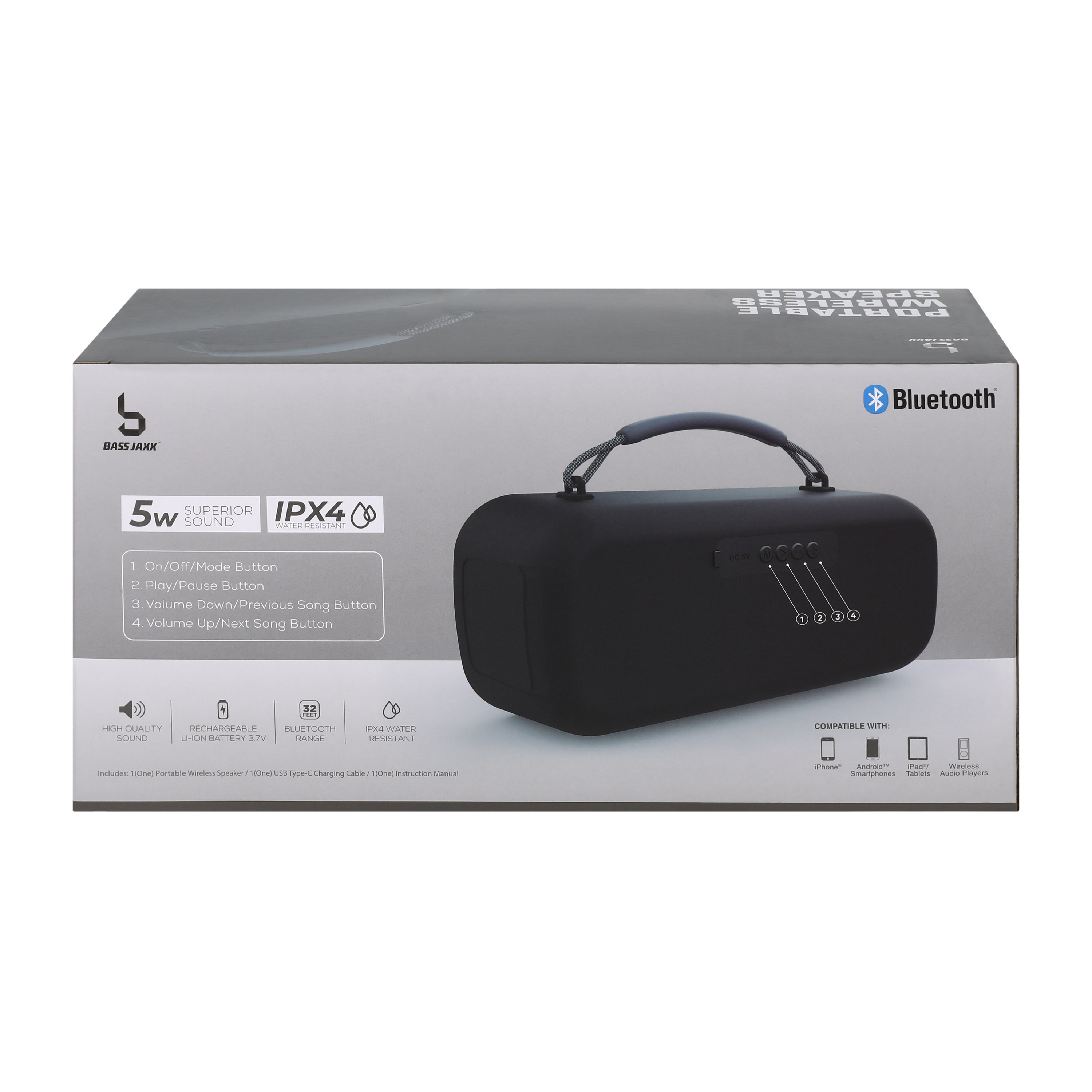 Bass Jaxx™ Portable Wireless Speaker