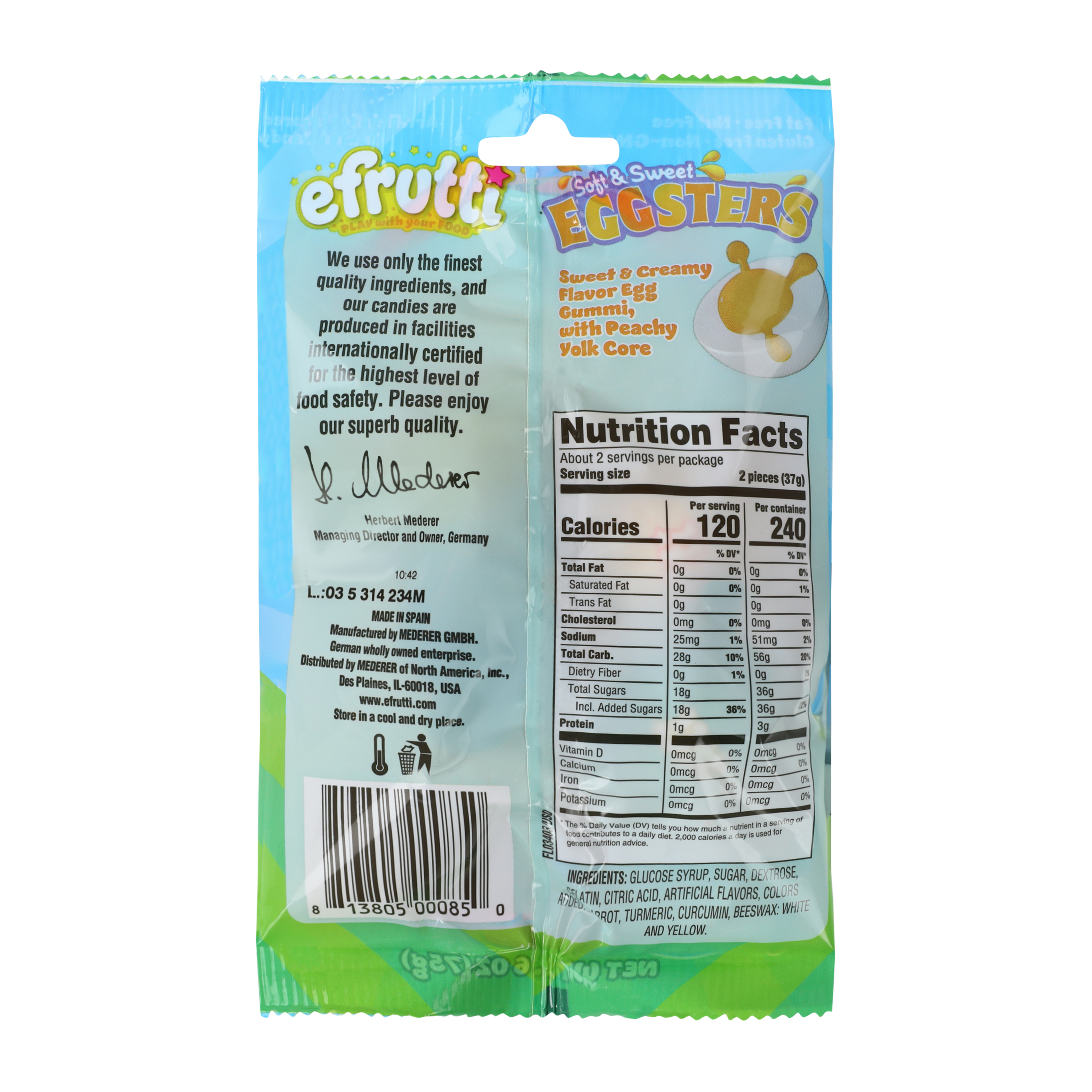 Efrutti Soft & Sweet Eggsters 2.6oz