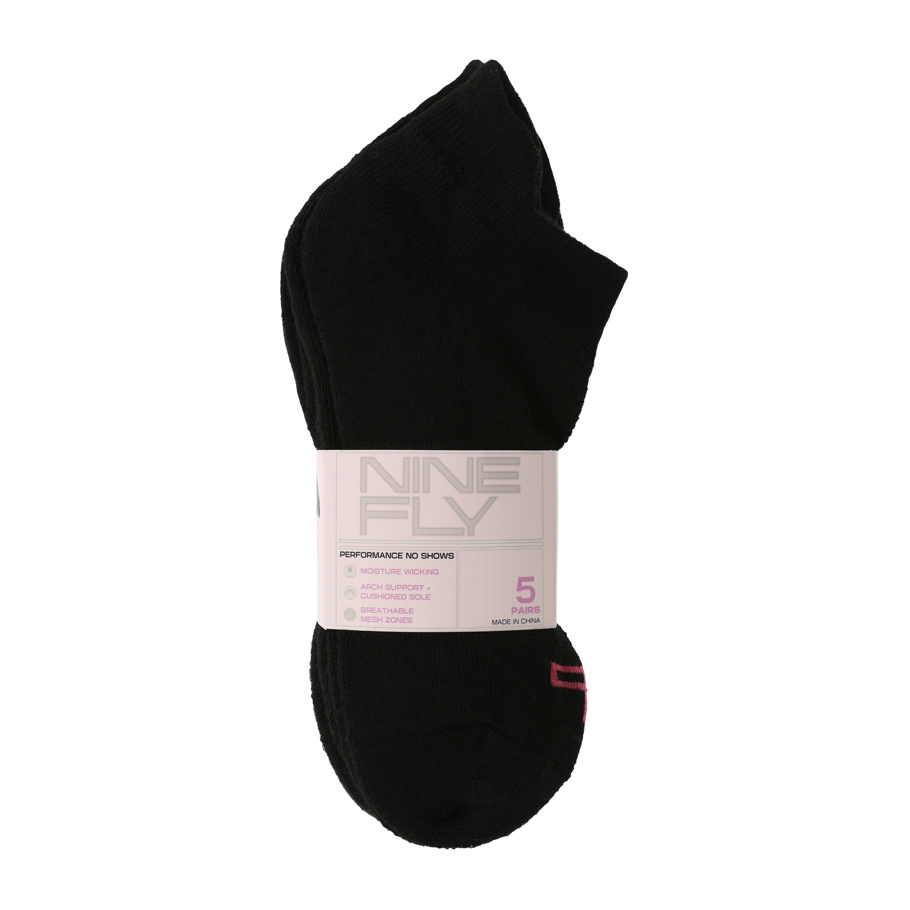 Juniors Nine Fly Performance No Shows 5-Pairs