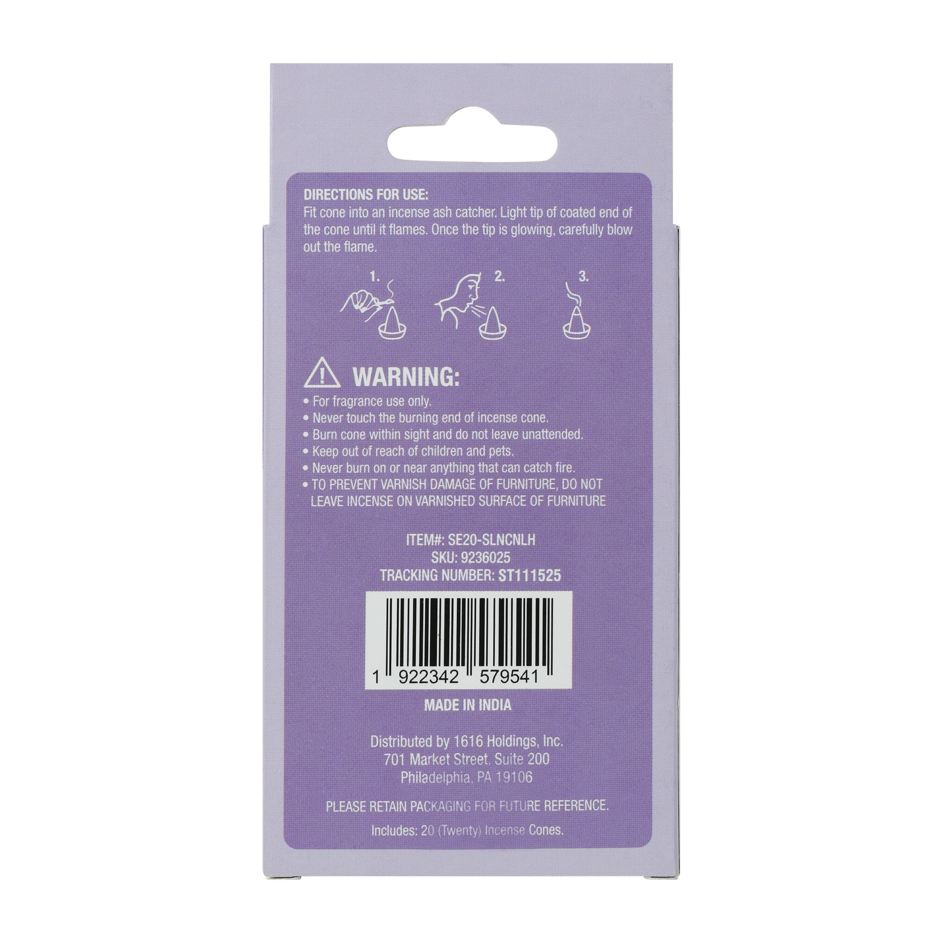 Silver Linings Incense Cones 20-Pack