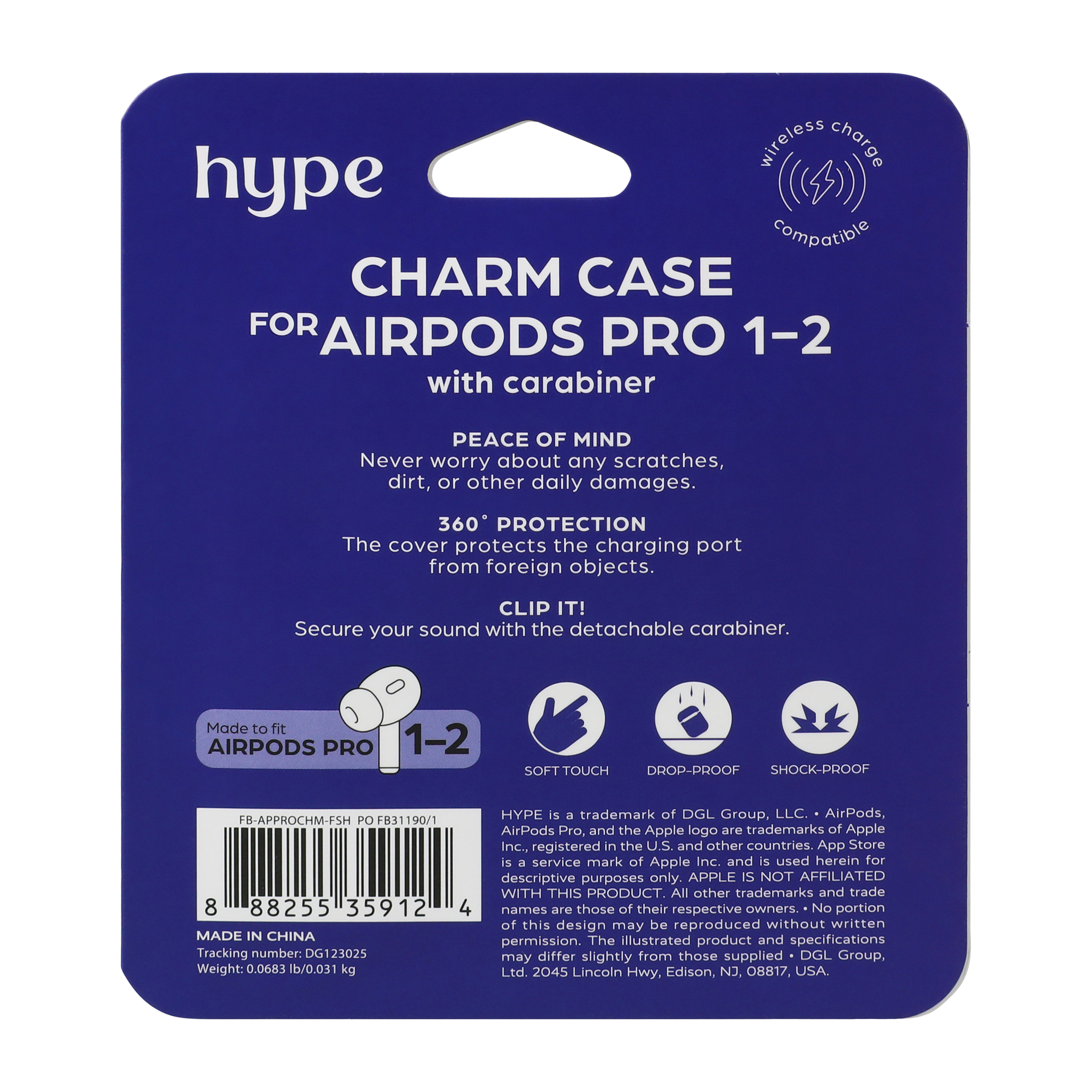 Hype Charm Case For AirPods Pro® 1-2