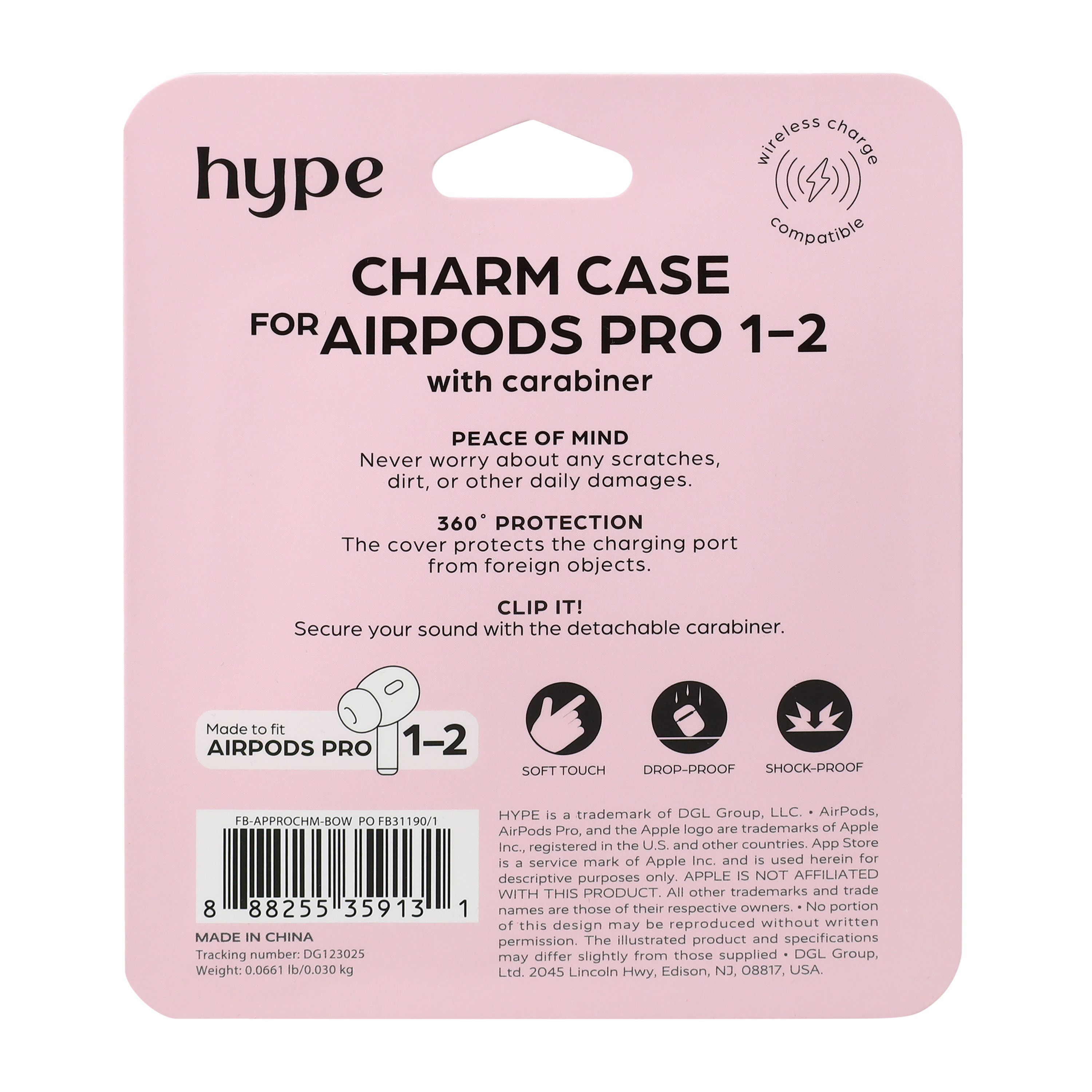Hype Charm Case For AirPods Pro® 1-2