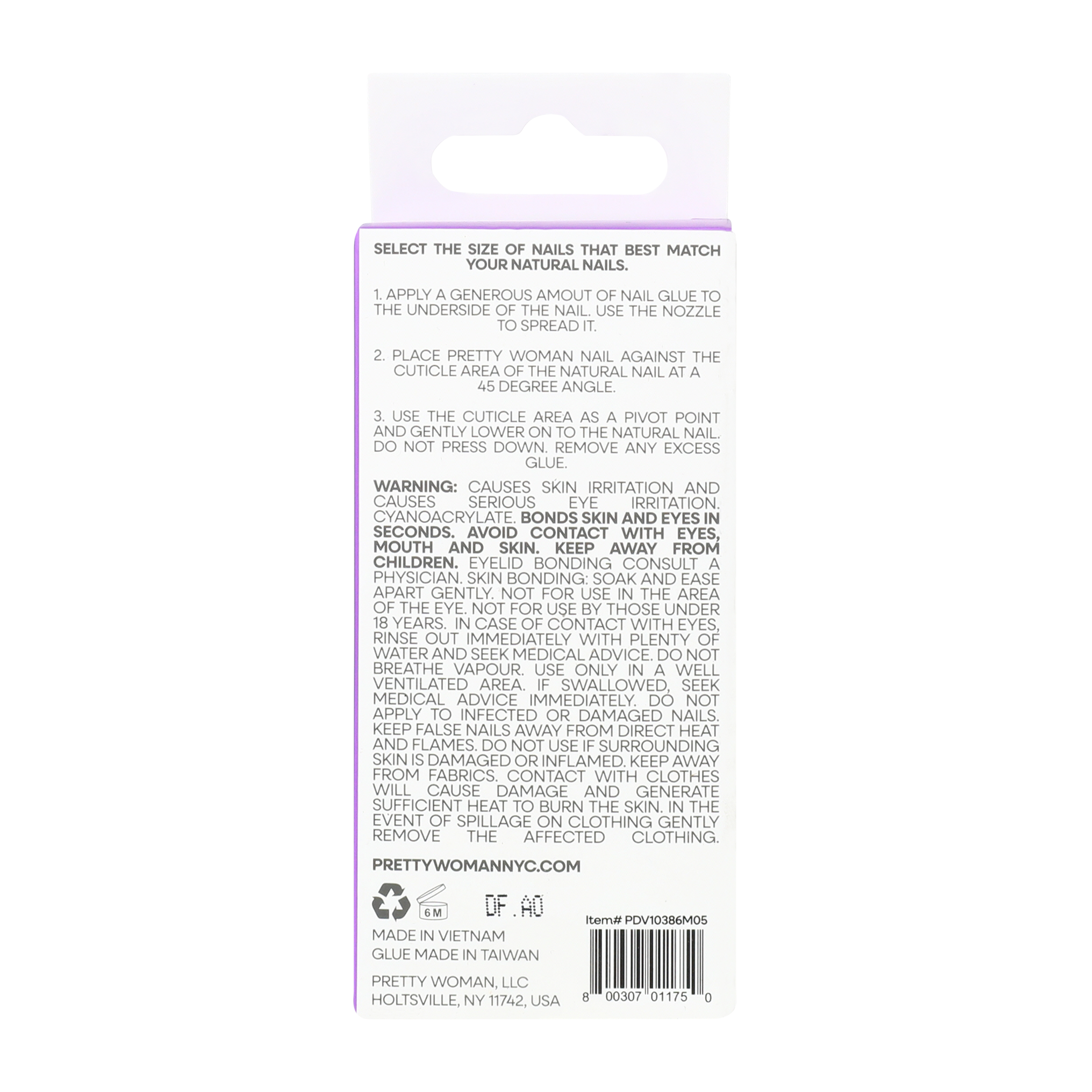 Pretty Woman Style Faux Nails 25-Count