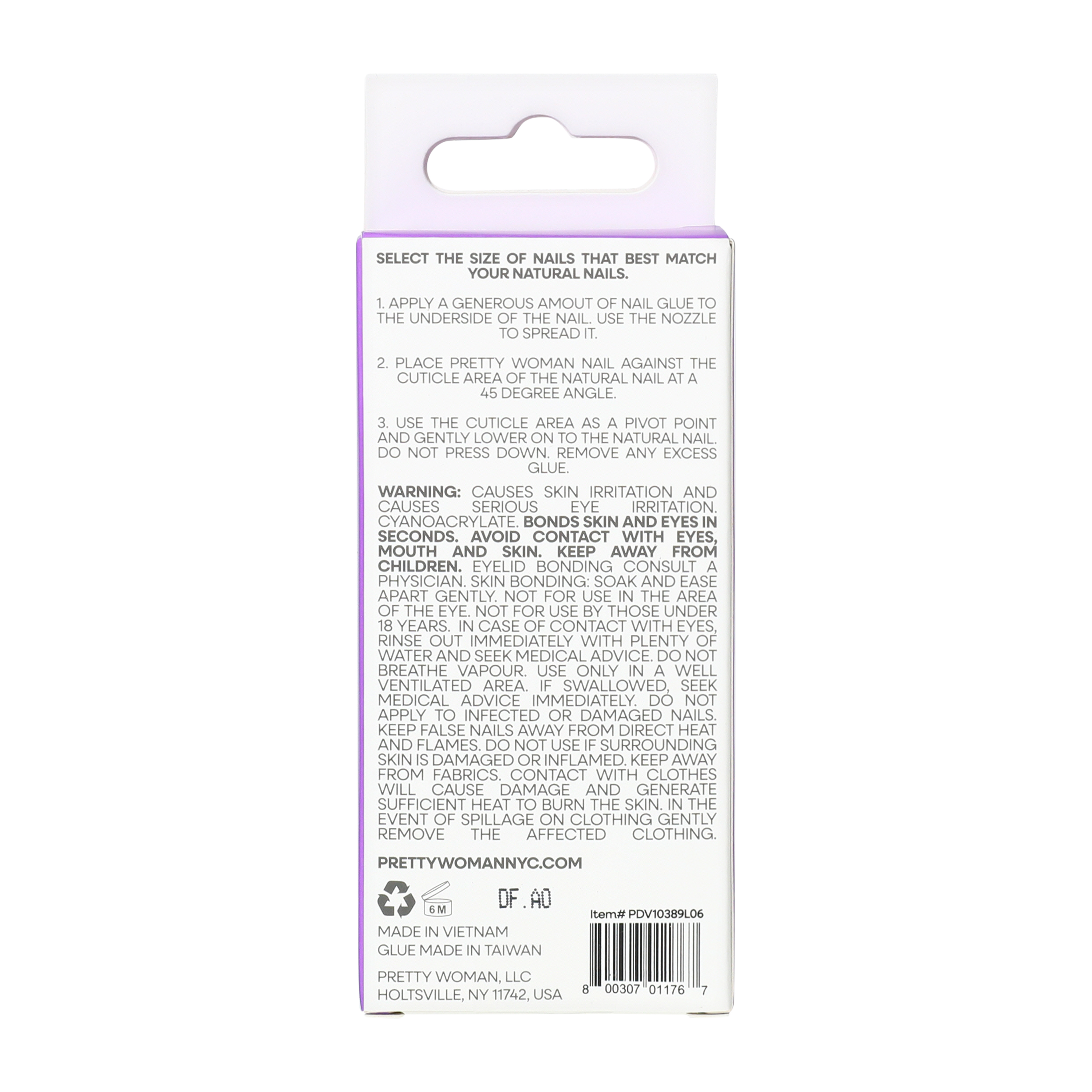 Pretty Woman Style Faux Nails 25-Count