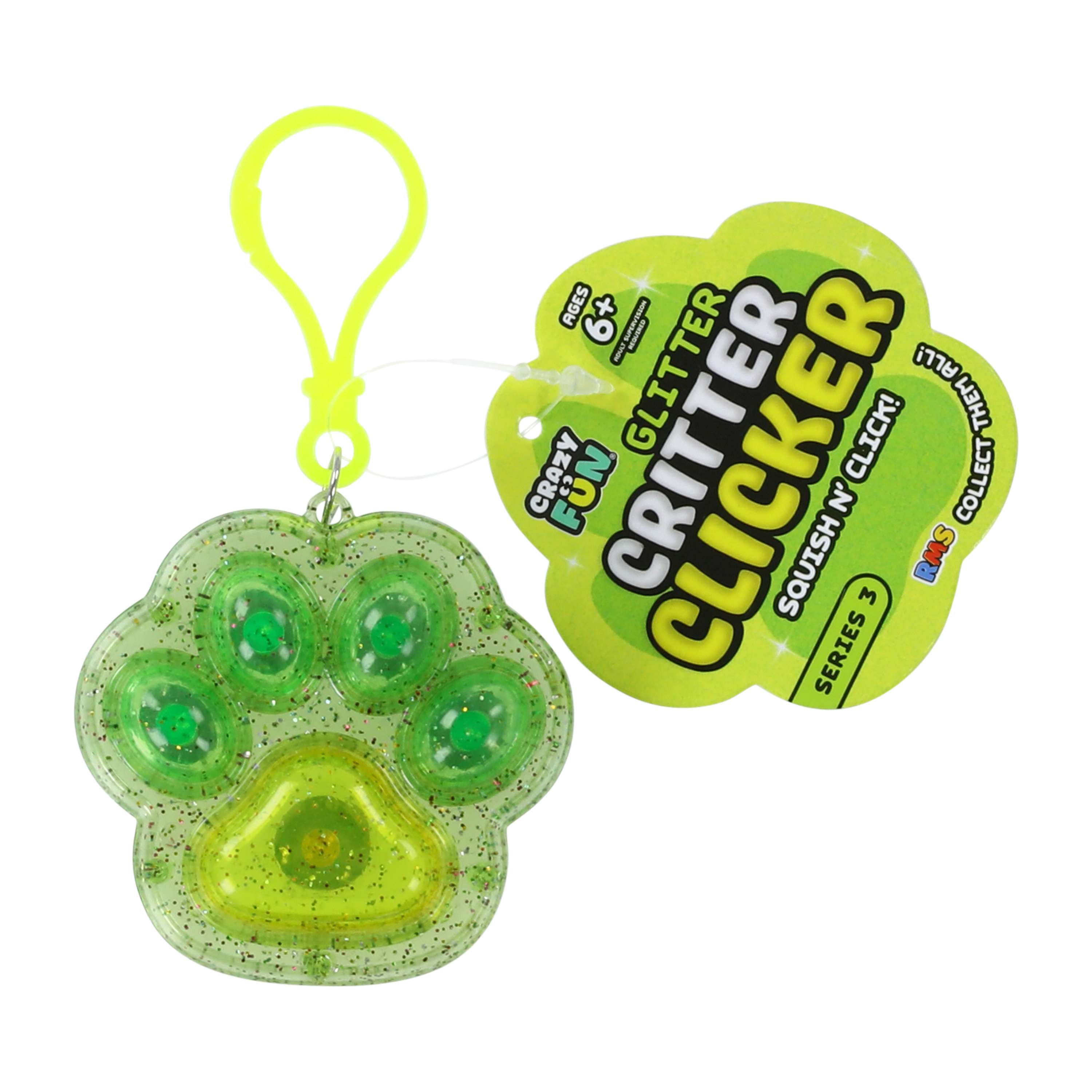 Glitter Critter Clicker Toy