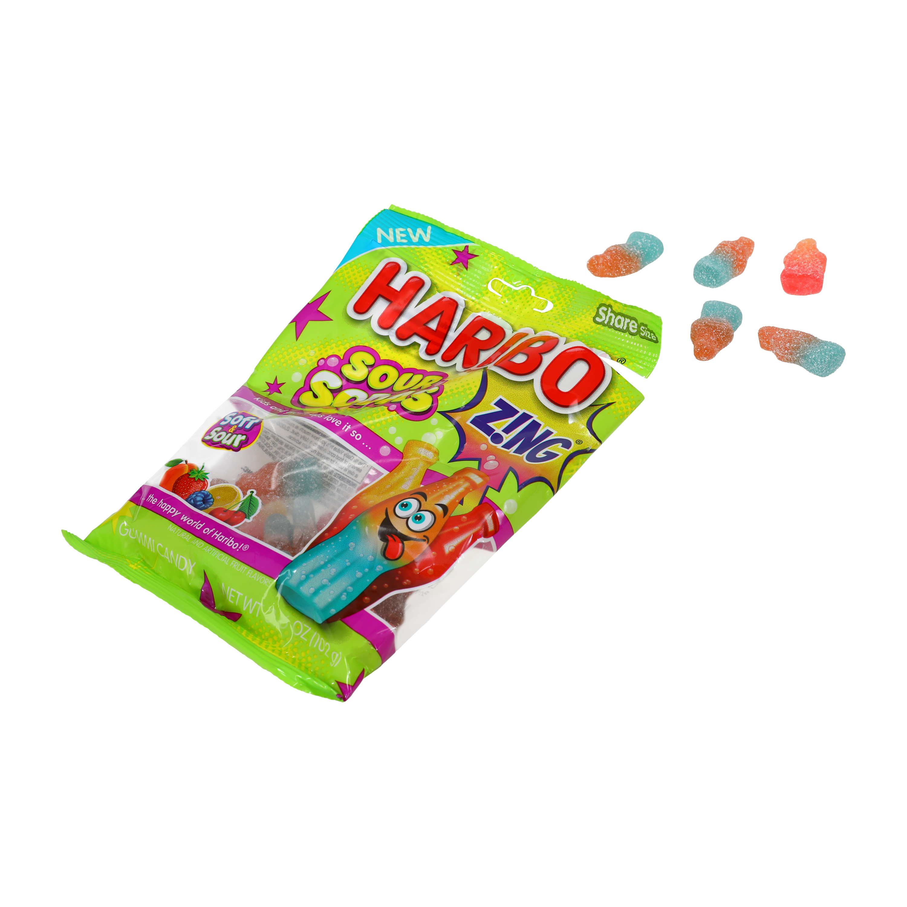 Haribo® Zing® Sour Sodas Candy 4.5oz