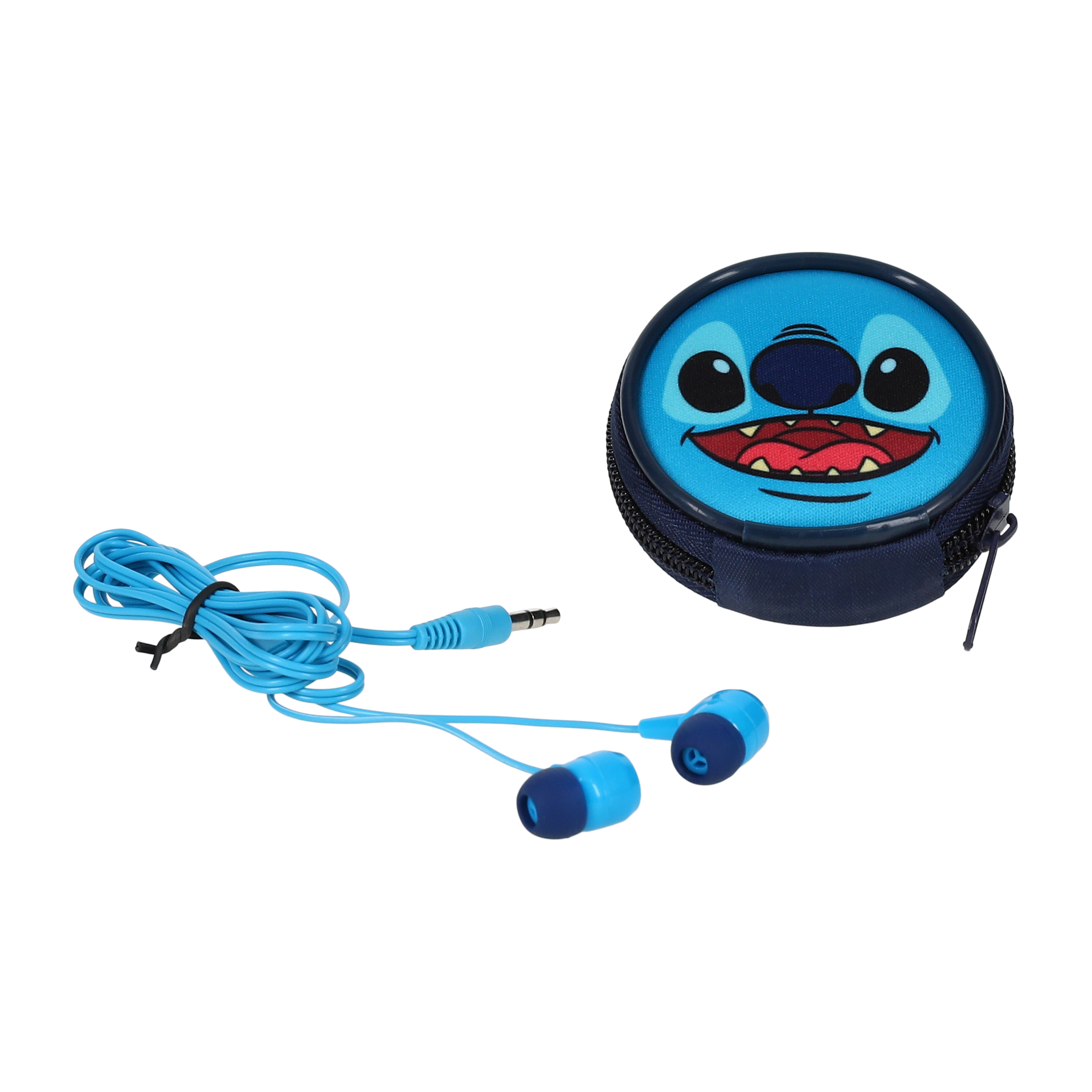 Disney Stitch Wired Earbuds & Storage Pouch Value Set