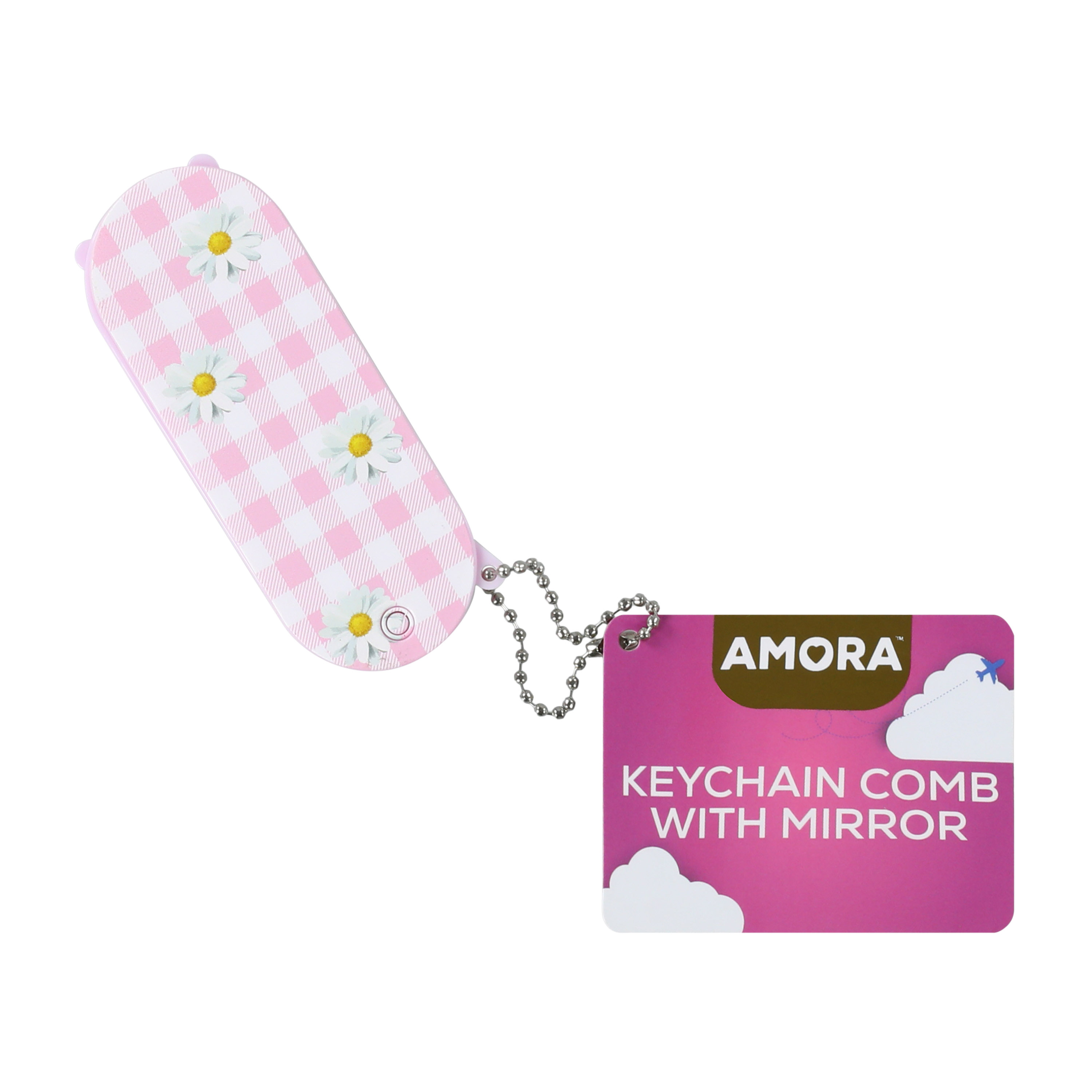 Keychain Comb With Mirror