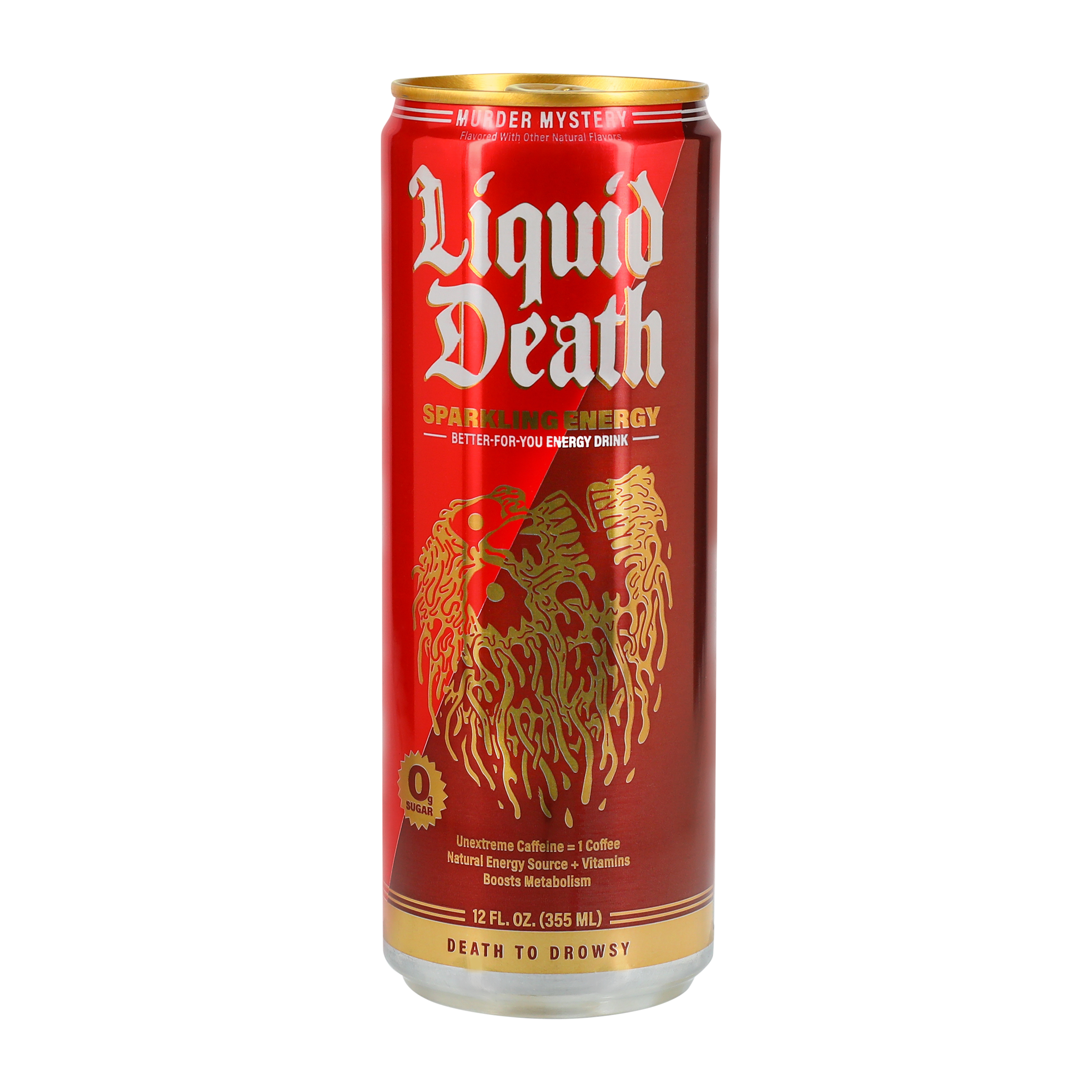 Liquid Death Murder Mystery Sparkling Energy Drink 12oz