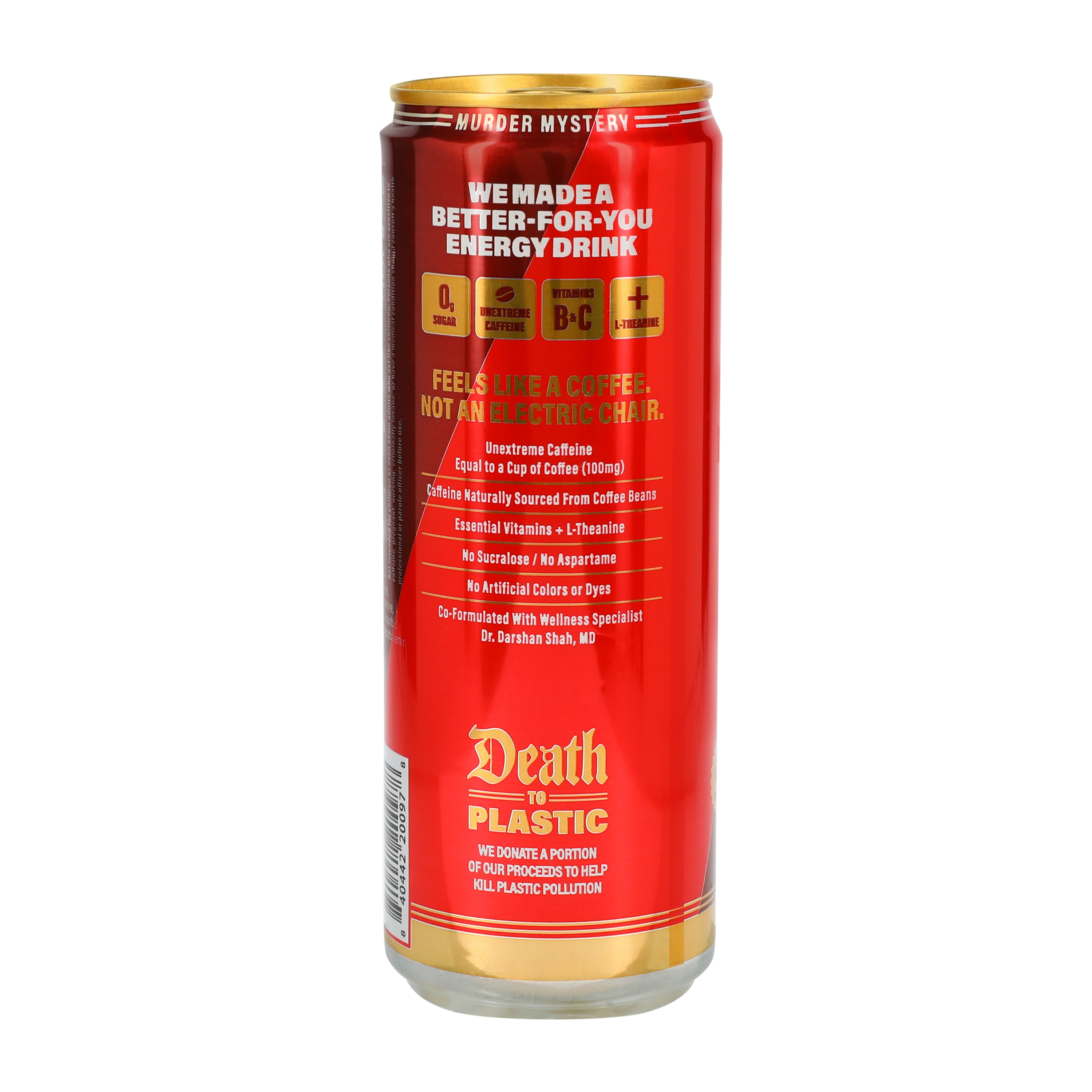 Liquid Death Murder Mystery Sparkling Energy Drink 12oz