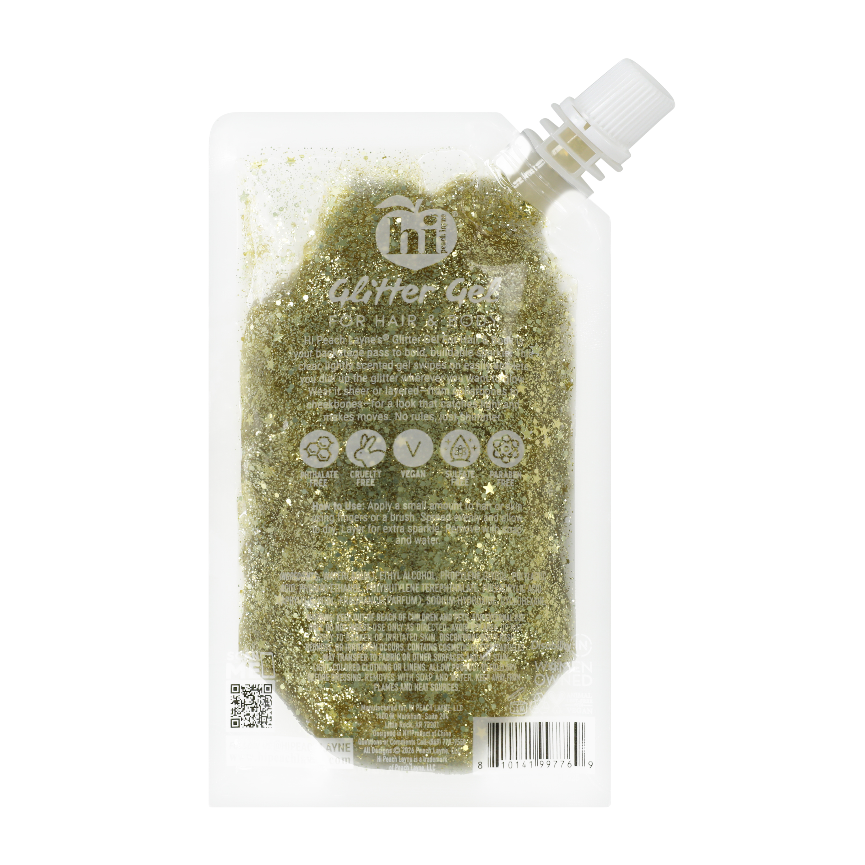 Hi Peach Layne® Glitter Gel 4oz