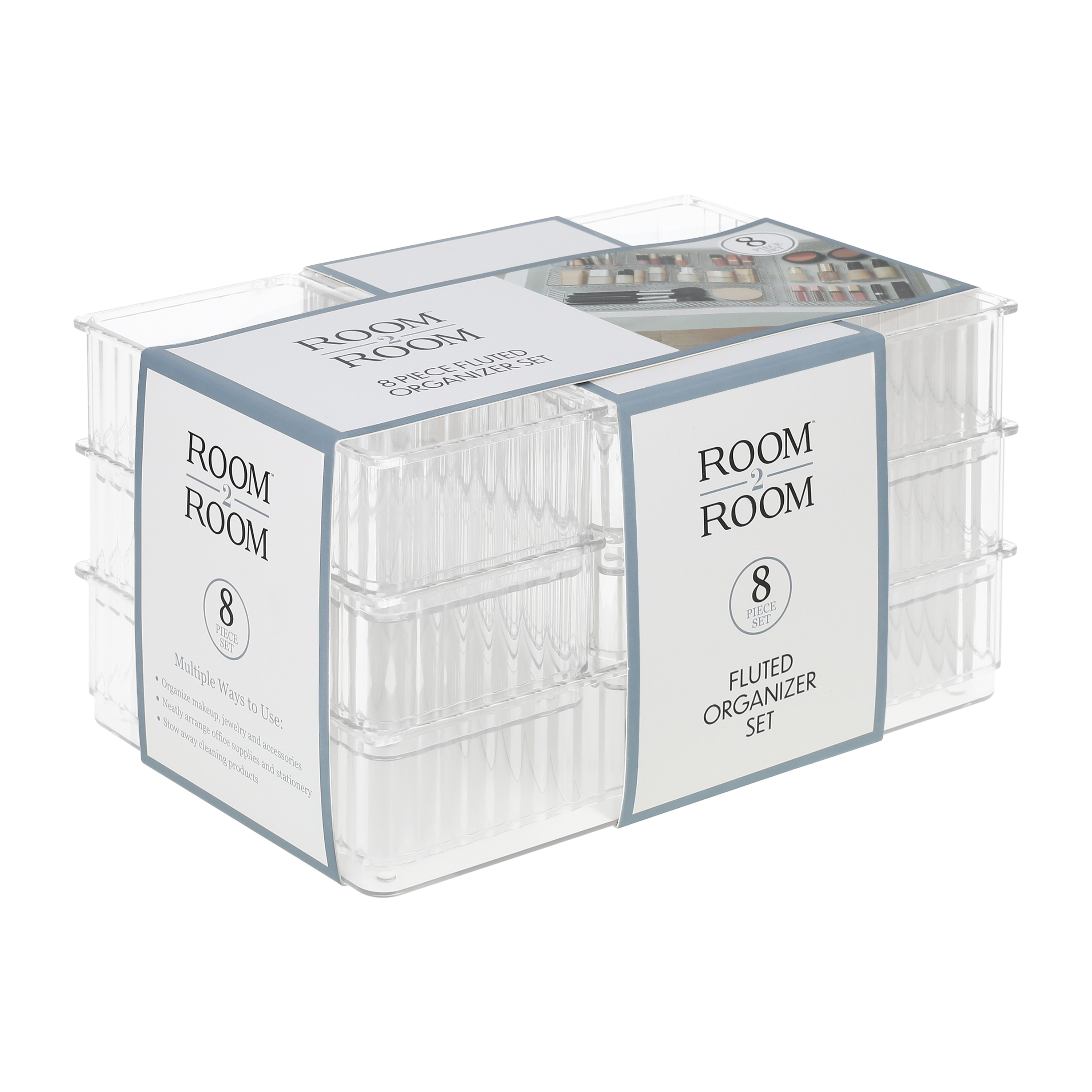 Fluted Organizer Set 8-Pack