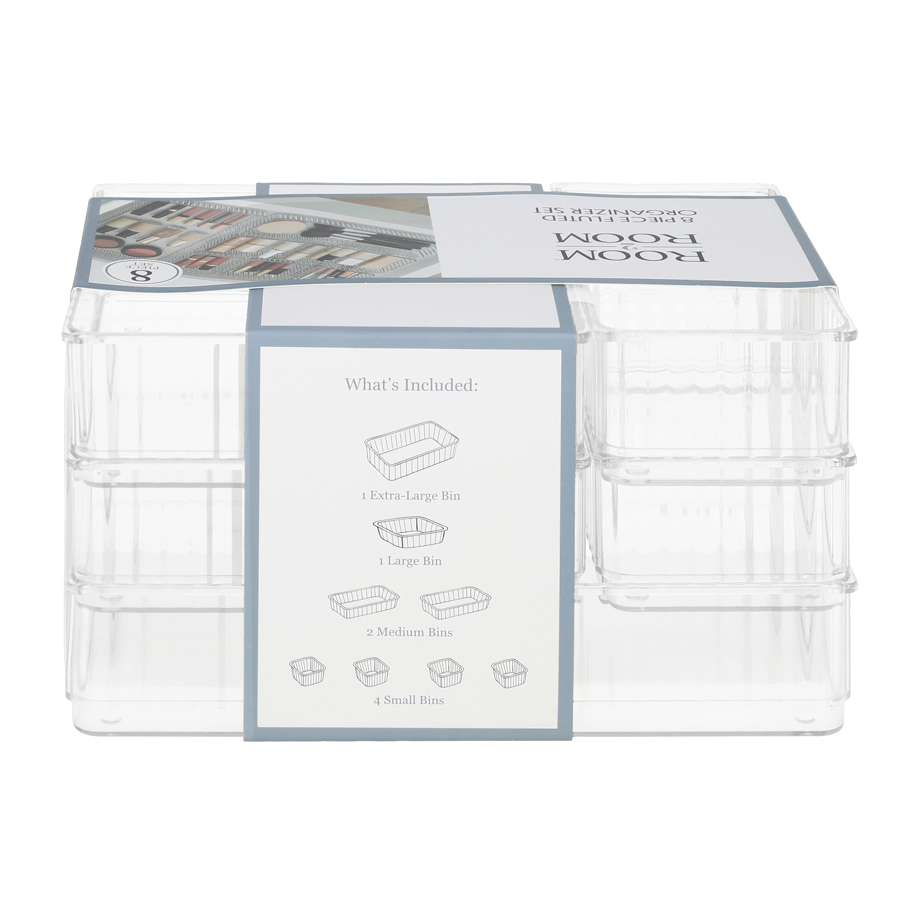 Fluted Organizer Set 8-Pack