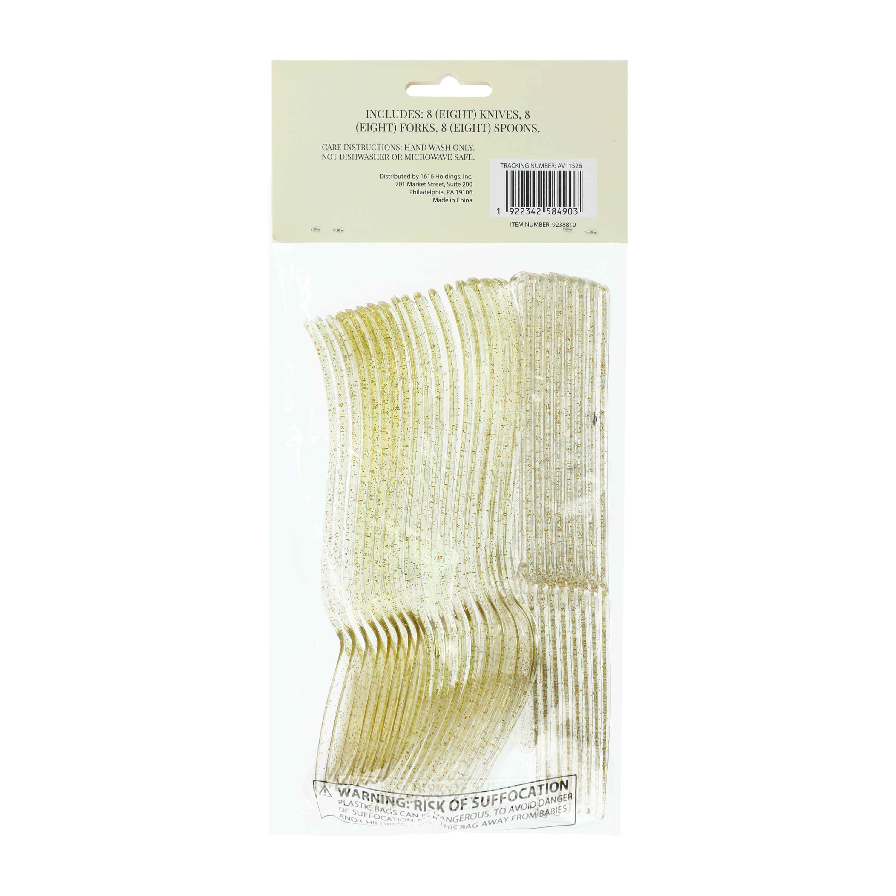 Avec Party Glitter Cutlery 24-Pack