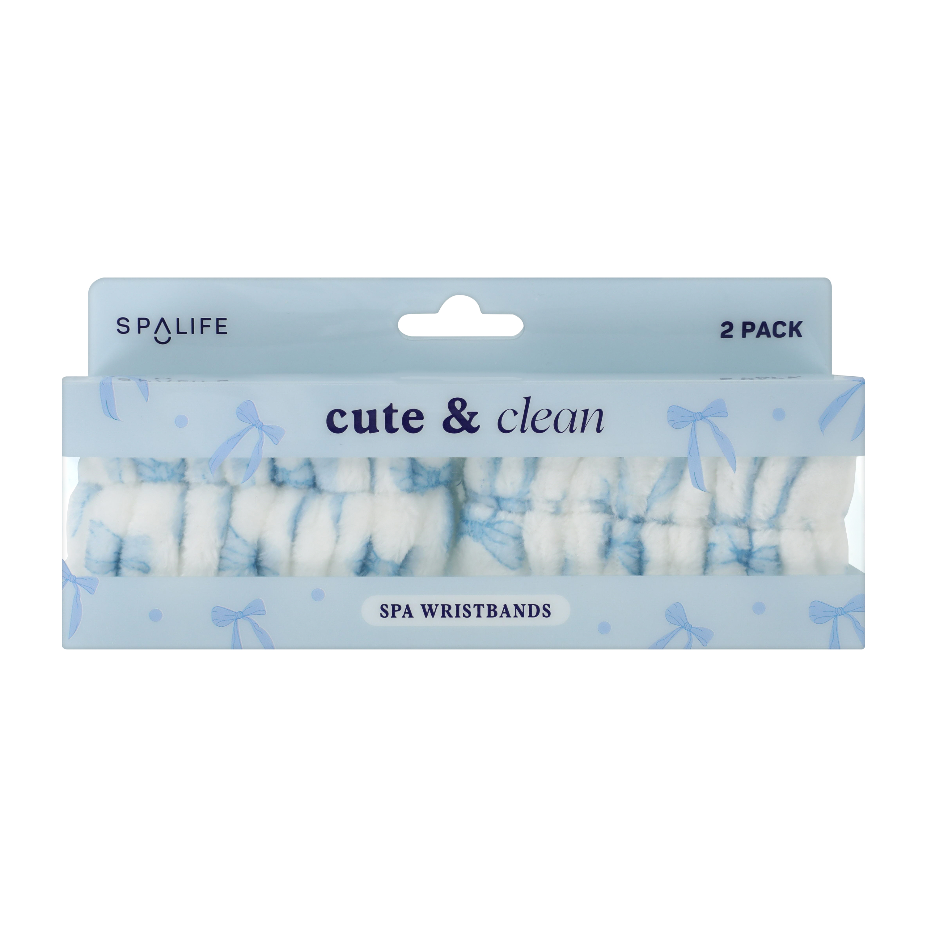 Cute & Clean Spa Wristbands 2-Pack