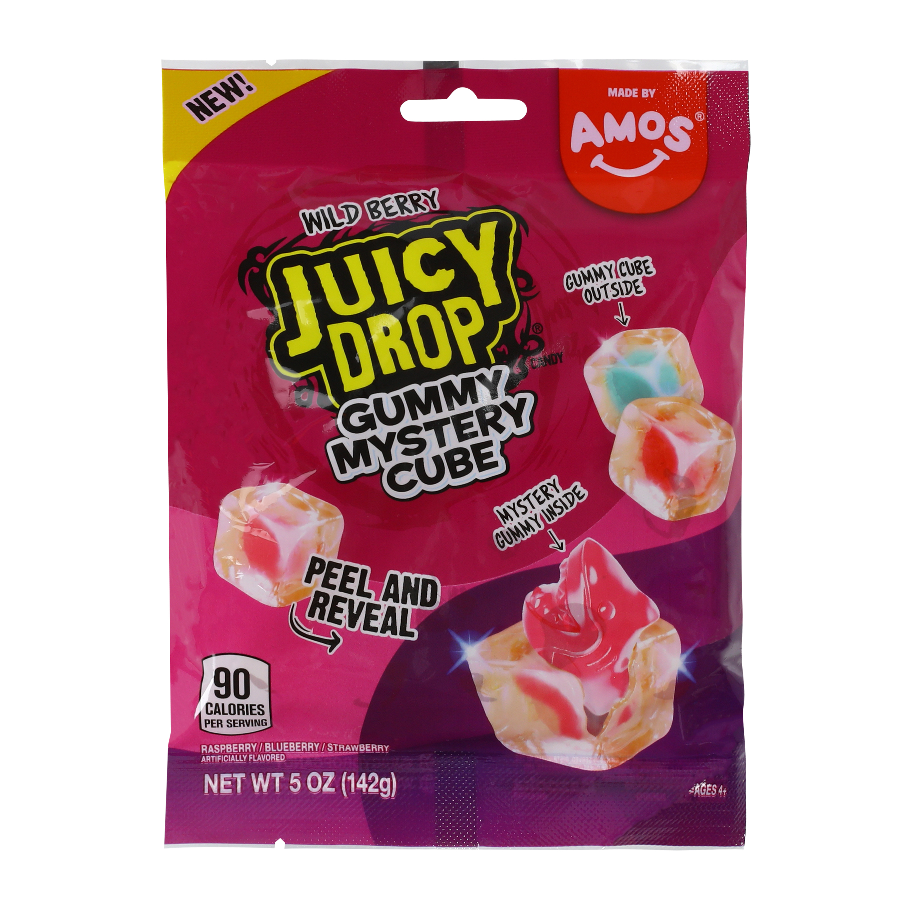 Amos® Wild Berry Juicy Drop Gummy Mystery Cube 5oz