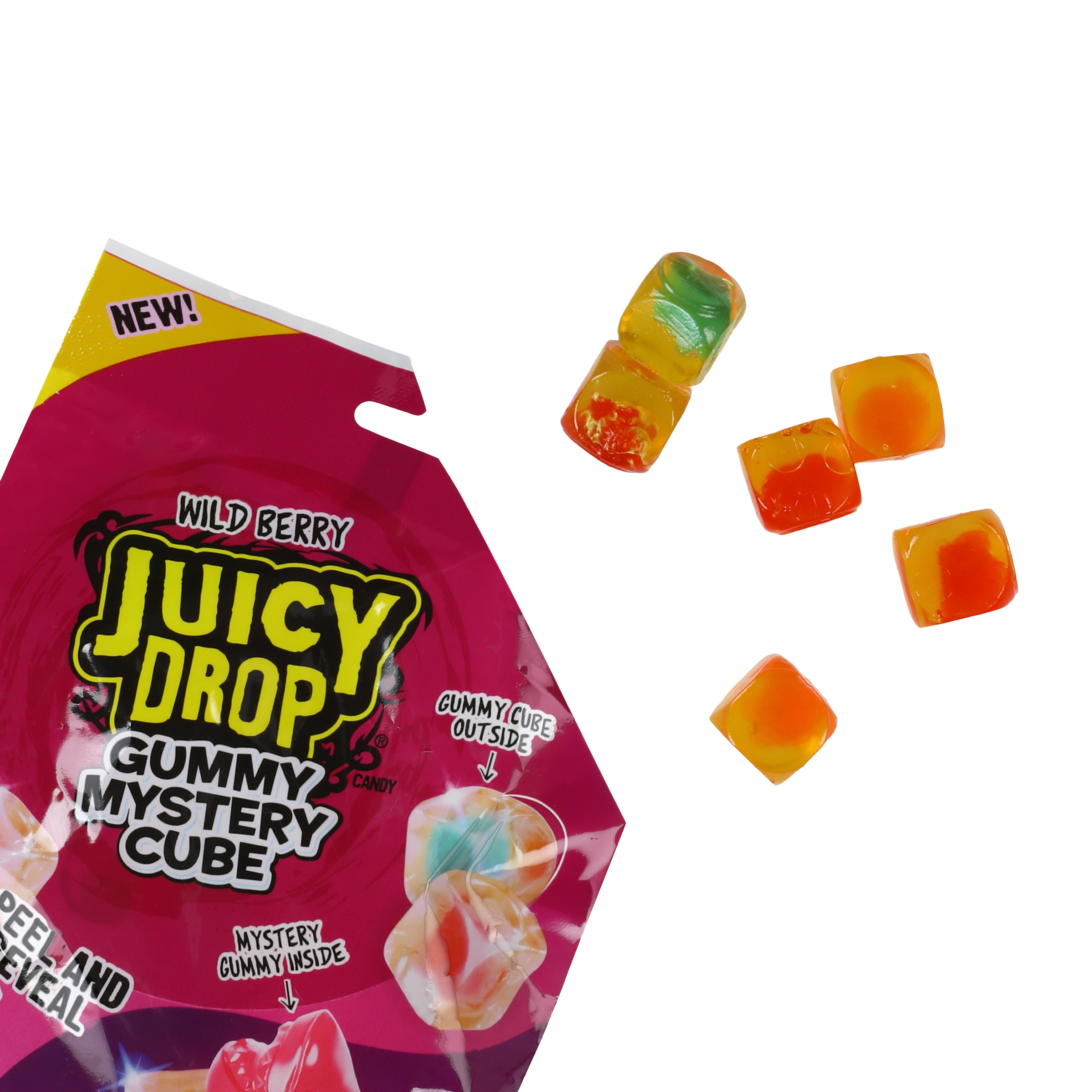 Amos® Wild Berry Juicy Drop Gummy Mystery Cube 5oz