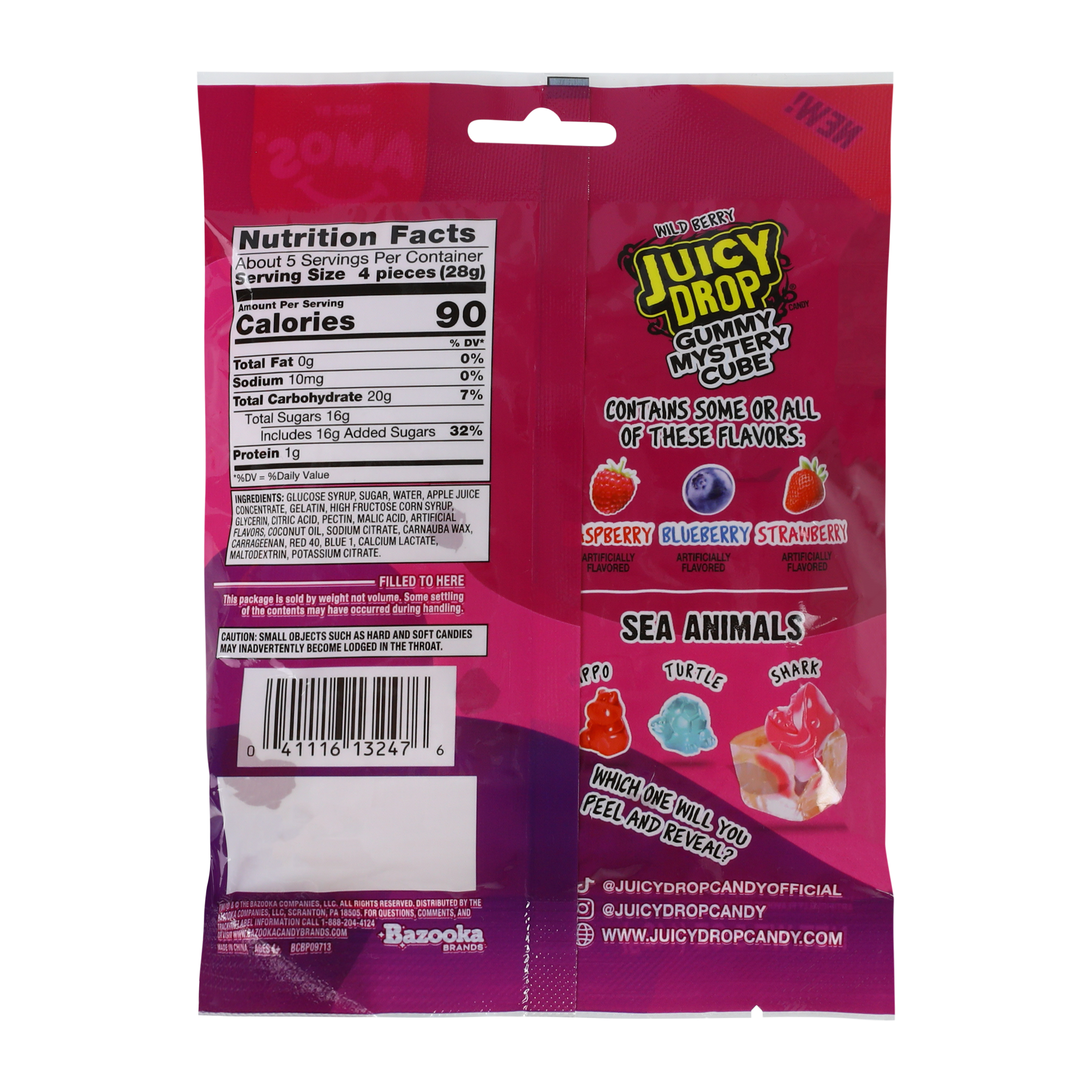Amos® Wild Berry Juicy Drop Gummy Mystery Cube 5oz