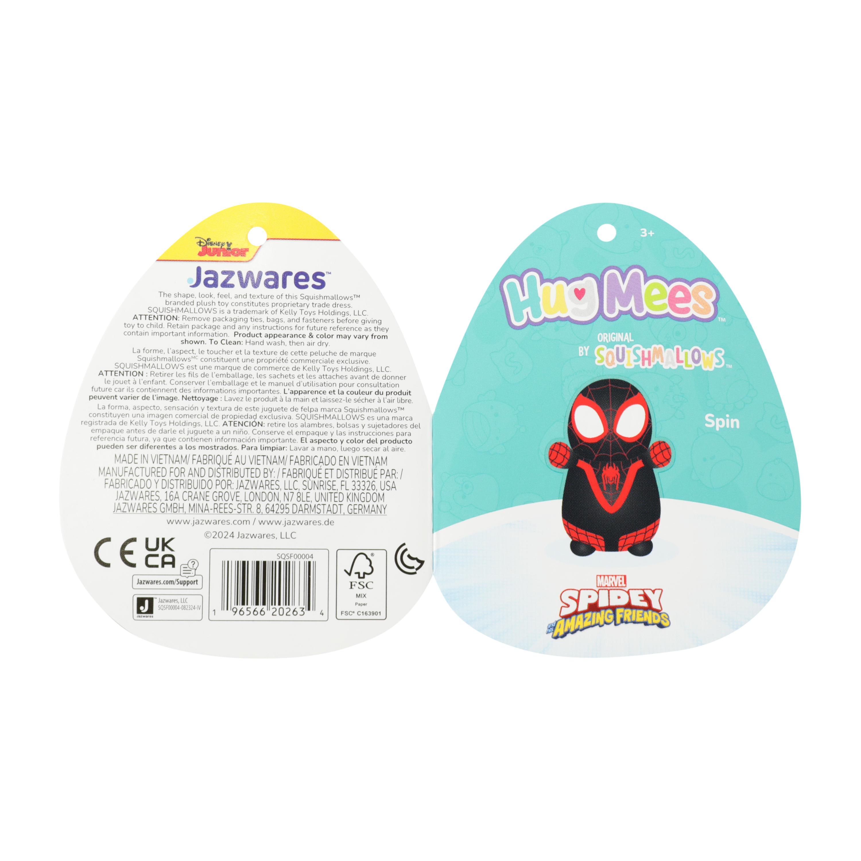 Hug Mees™ By Squishmallows™ Marvel Spidey And Amazing Friends Plush