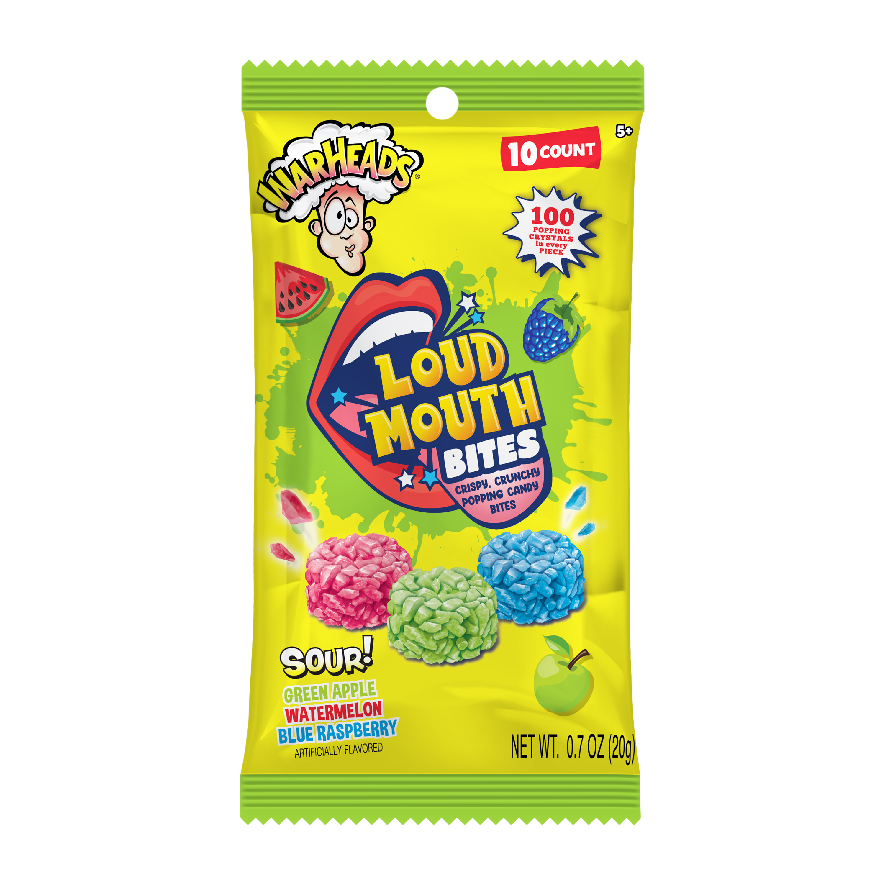 Warheads® Sour Loud Mouth Bites 10-Pack 0.7oz
