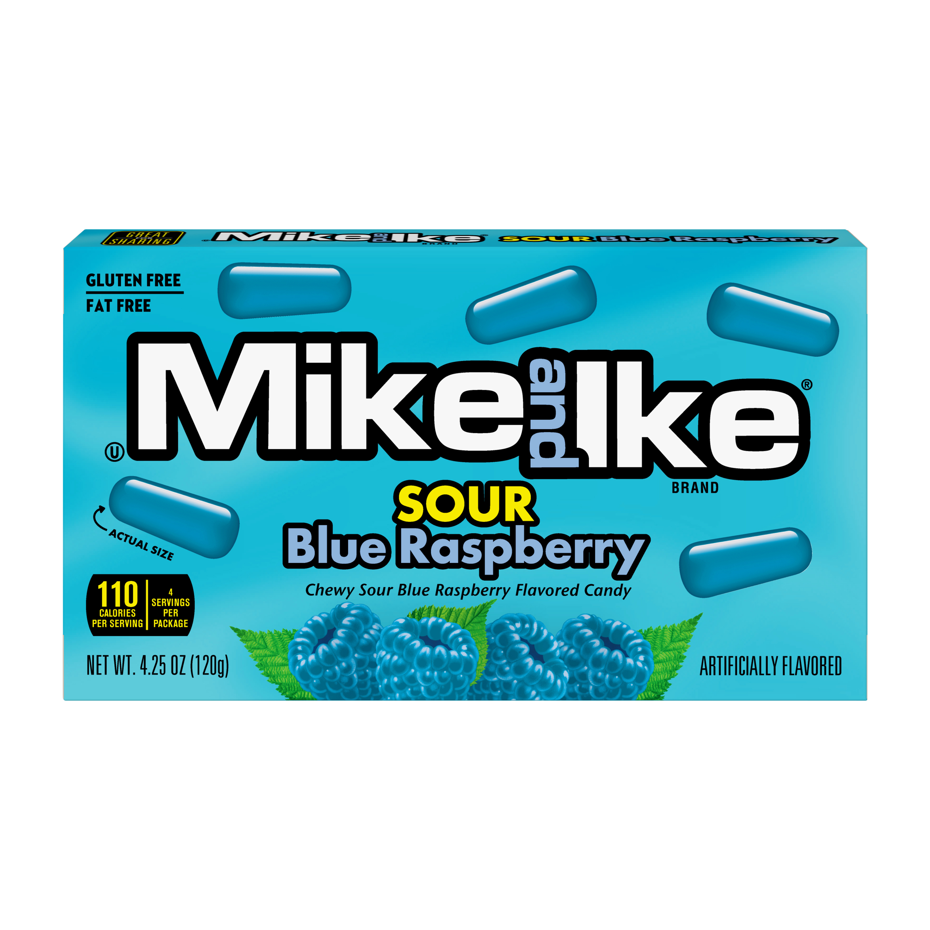 Mike And Ike® Sour Blue Raspberry Flavored Candy 4.2oz