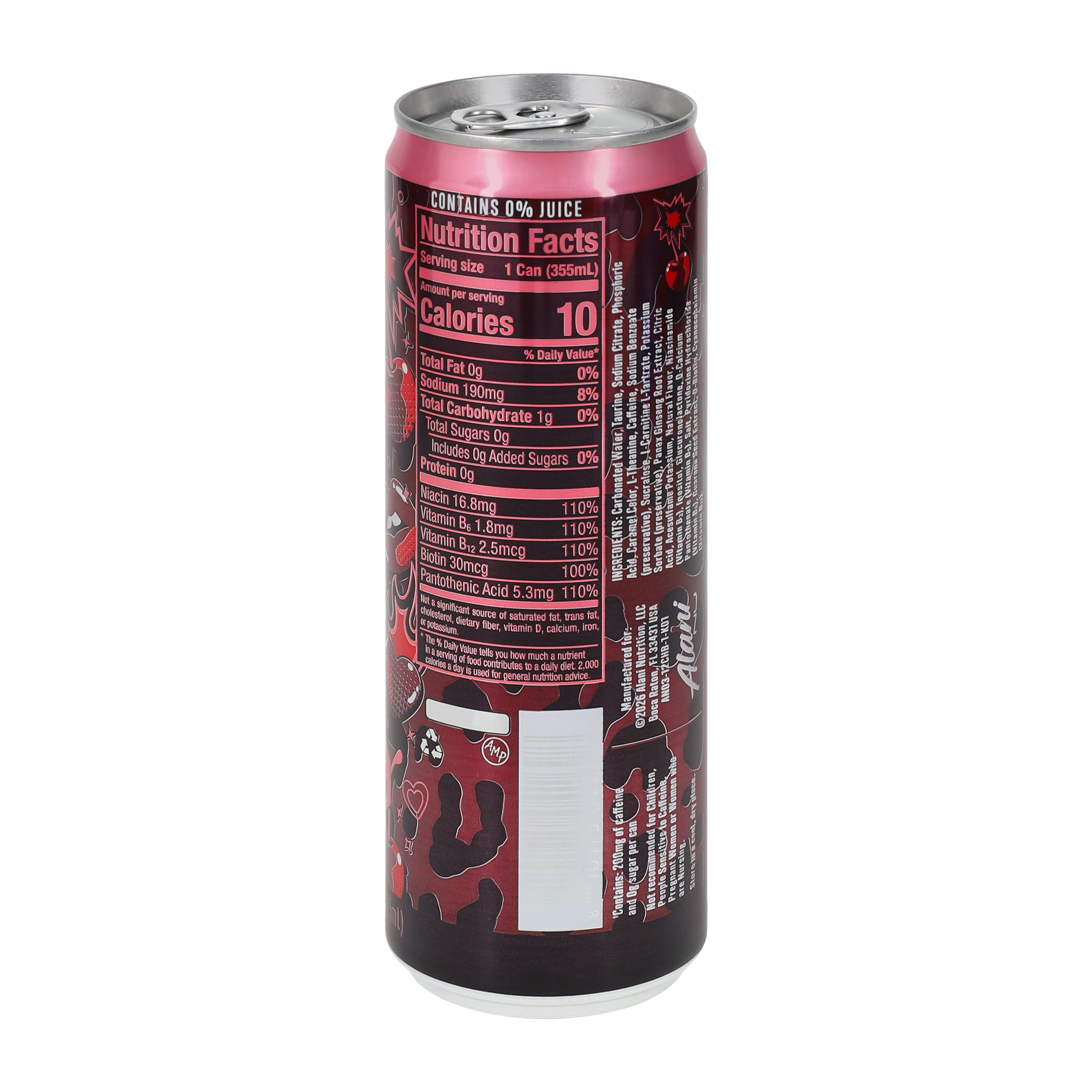 Alani Nu Cherry Bomb Energy Drink 12oz