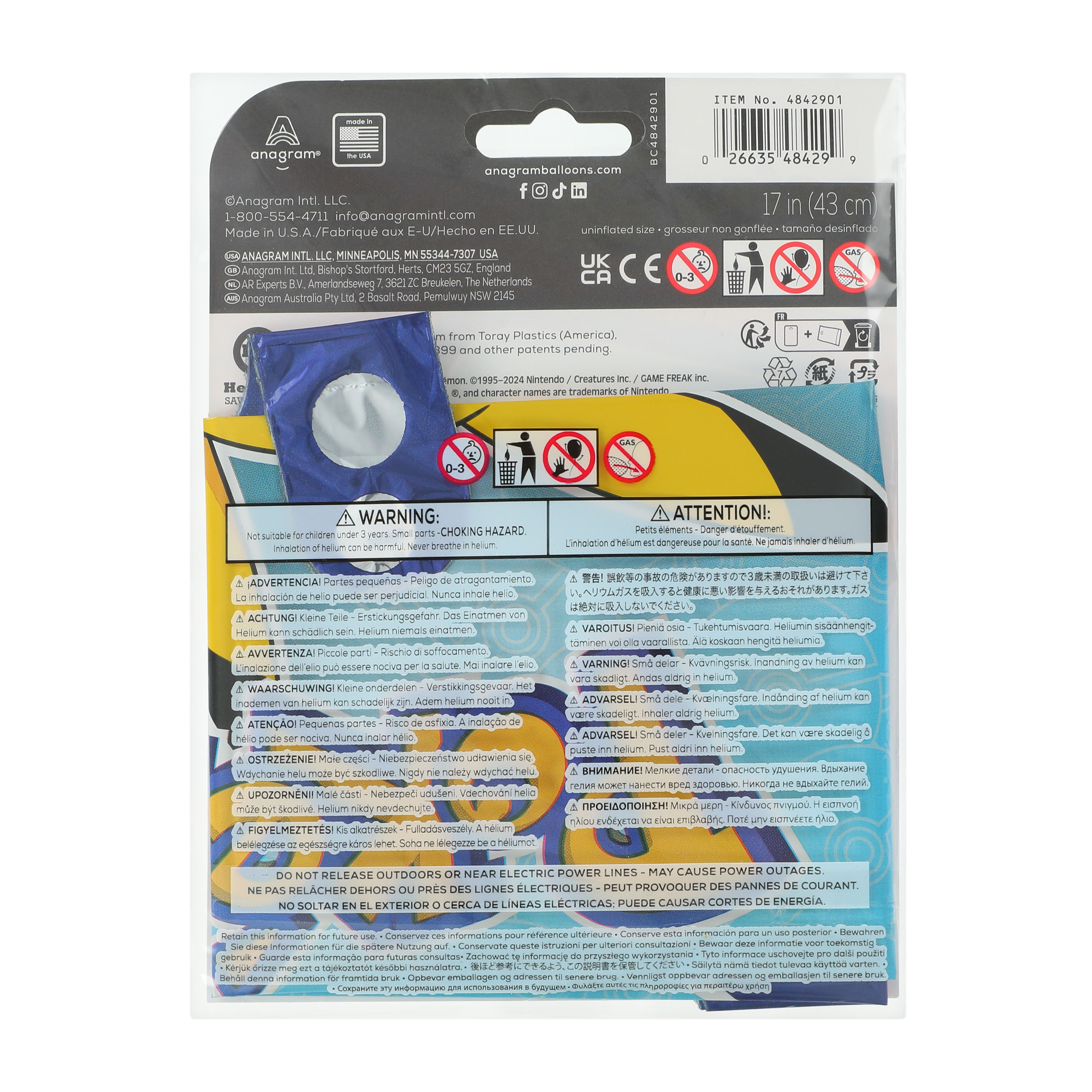 INFLATED Pokémon™ Standard Decorative Balloon