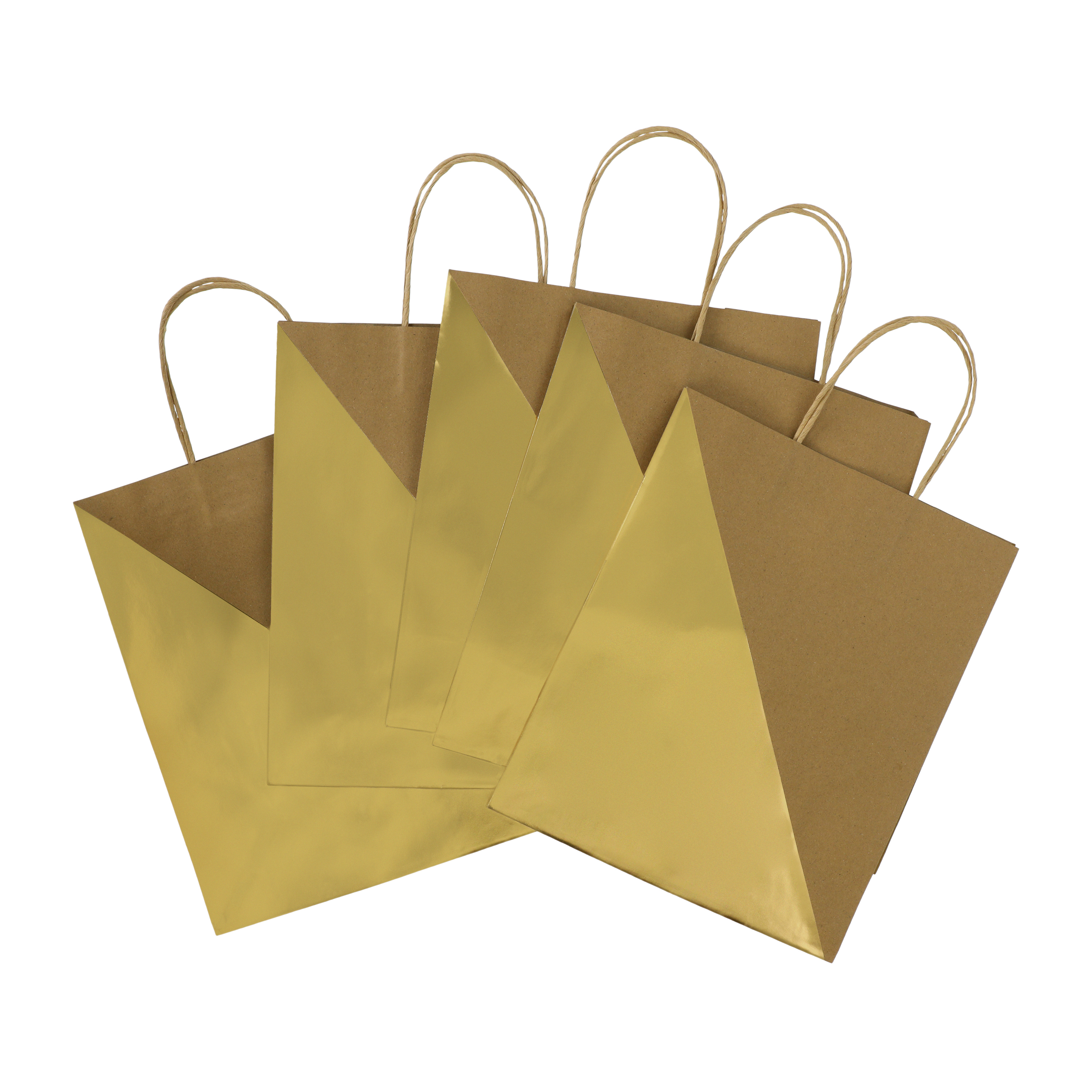 Kraft Gift Bag 5-Count