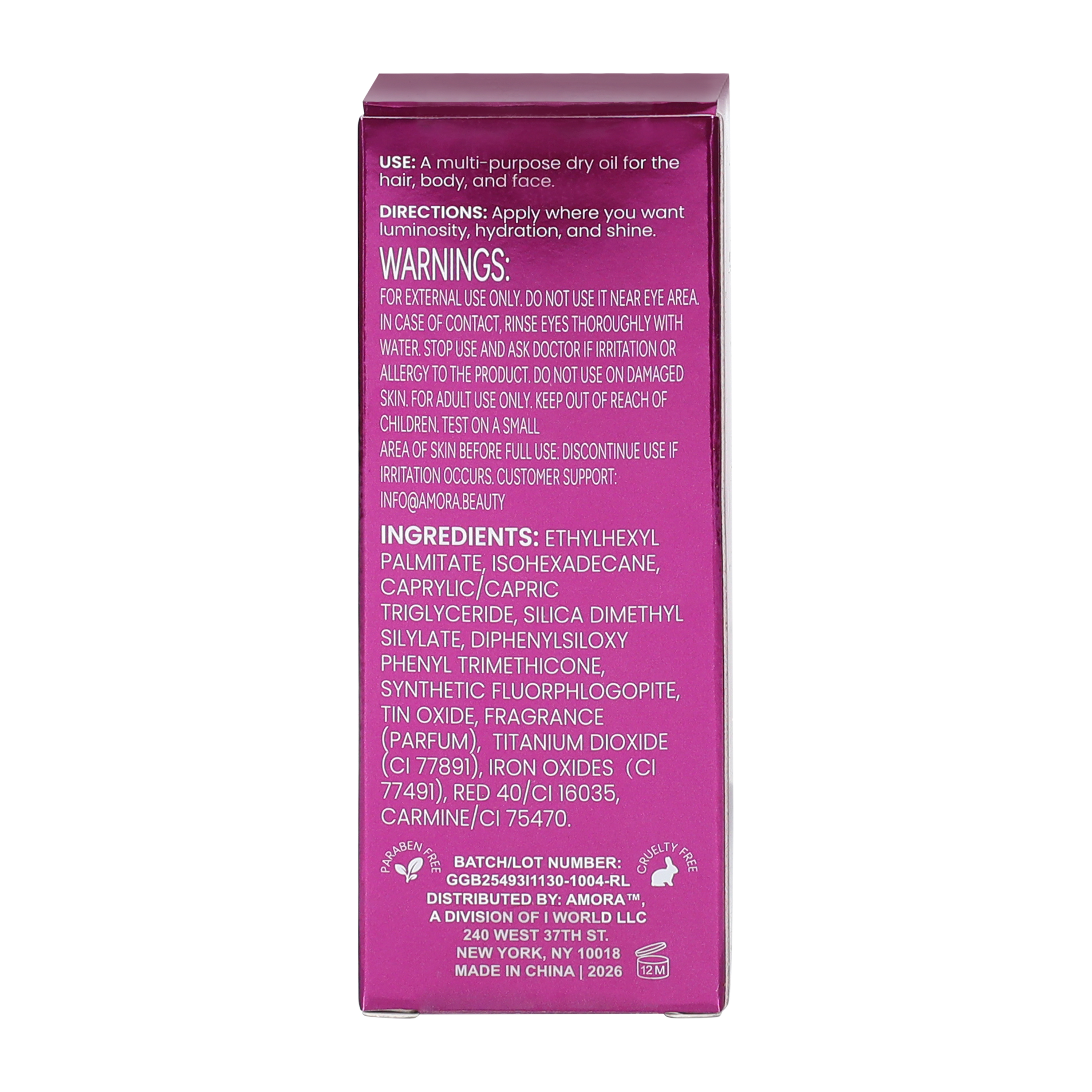 Amora Glow™ Dry Oil 1oz