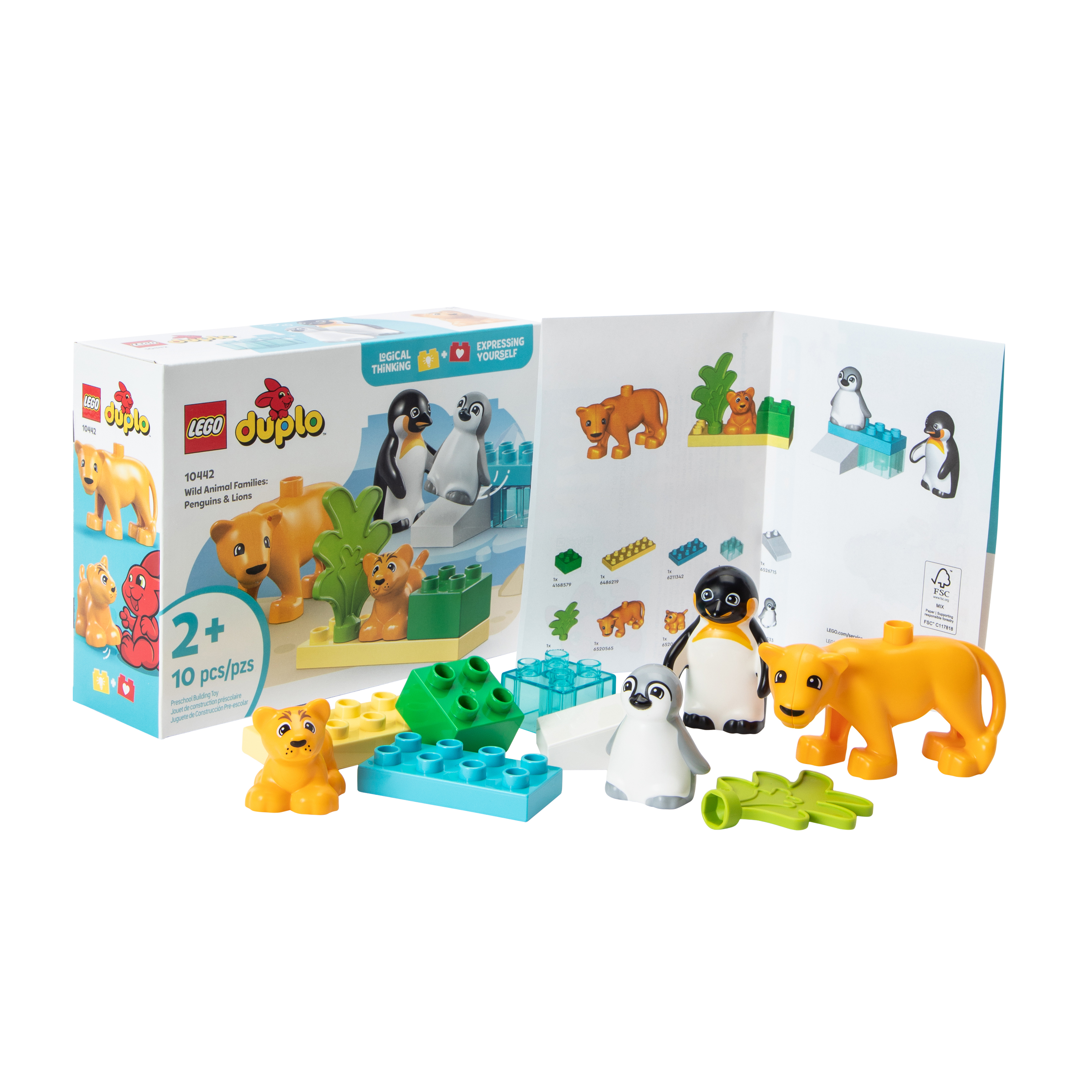 Lego® Duplo™ Wild Animal Families: Penguins & Lions Set
