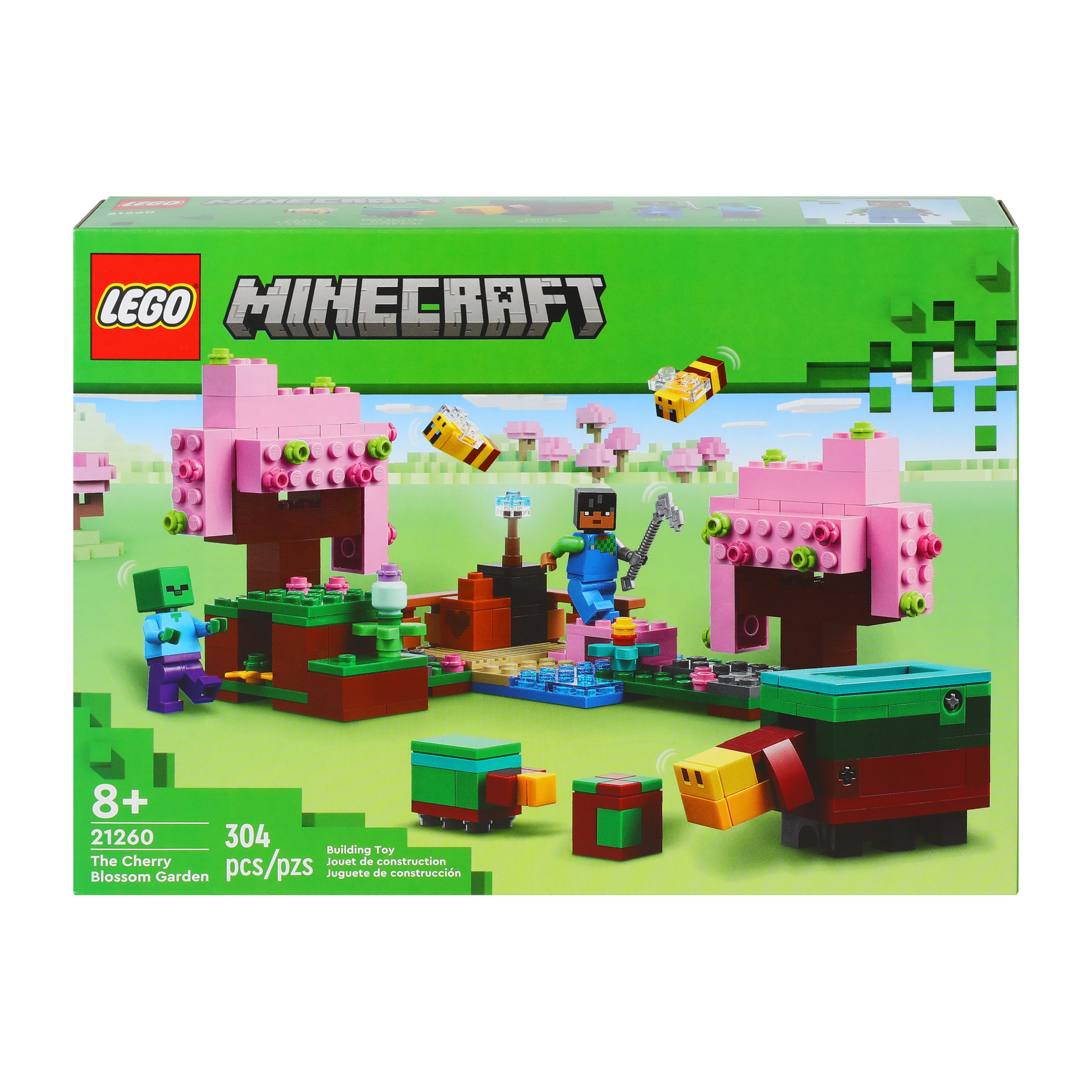 Lego® Minecraft The Cherry Blossom Garden Building Toy 304-Pieces