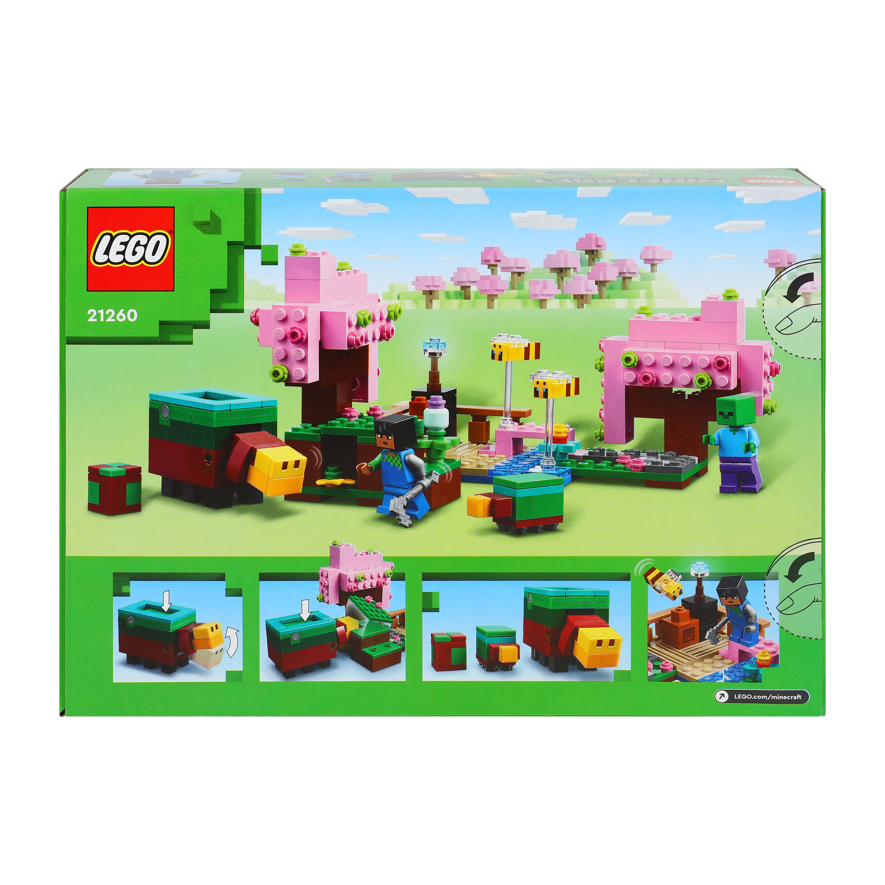 Lego® Minecraft The Cherry Blossom Garden Building Toy 304-Pieces