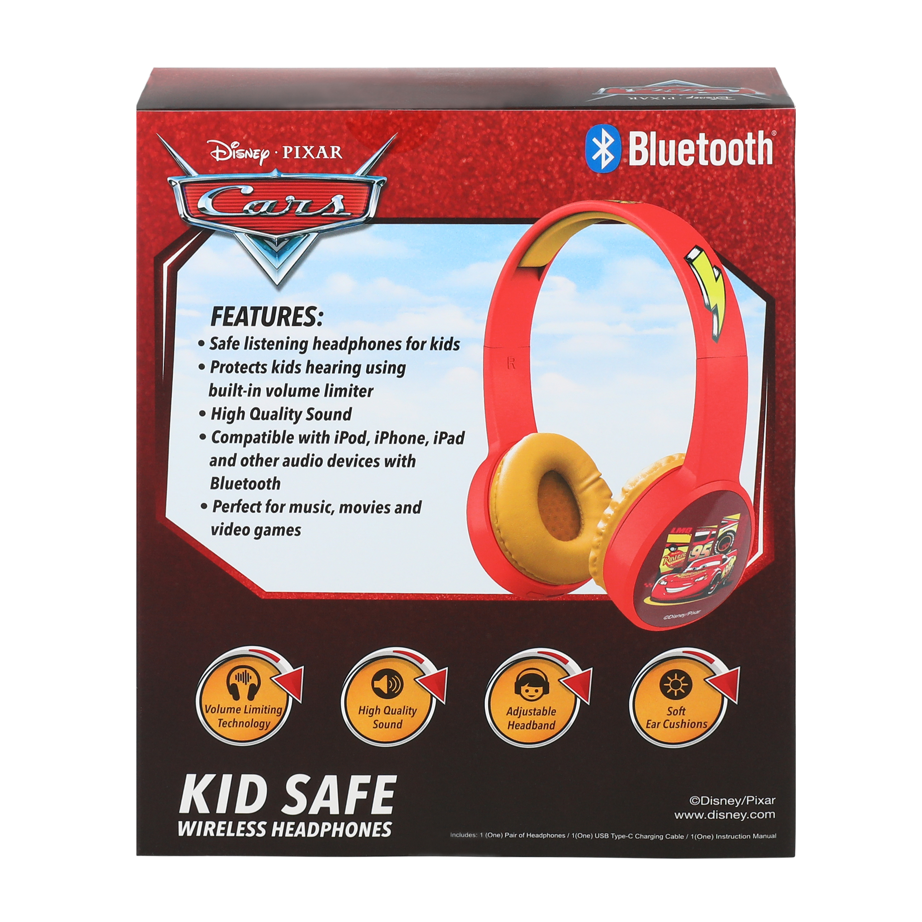 Disney PIXAR Cars Kids Safe Headphones