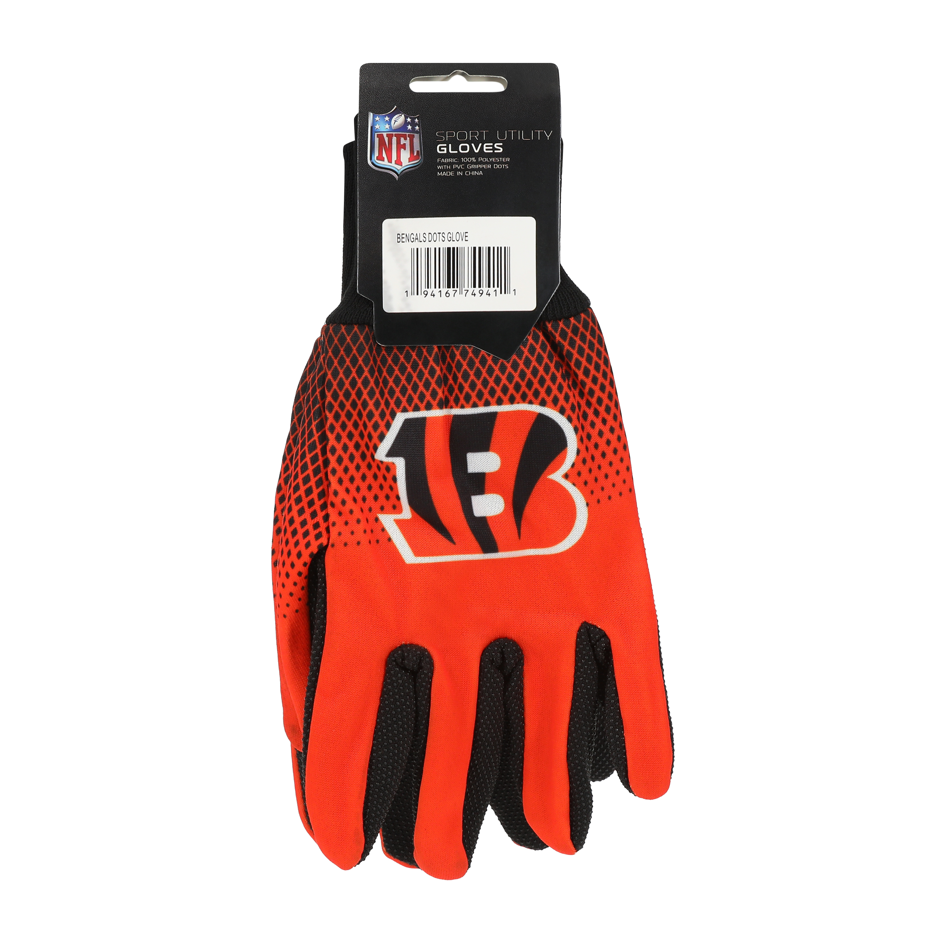 NFL Cincinnati Bengals Logo Gloves