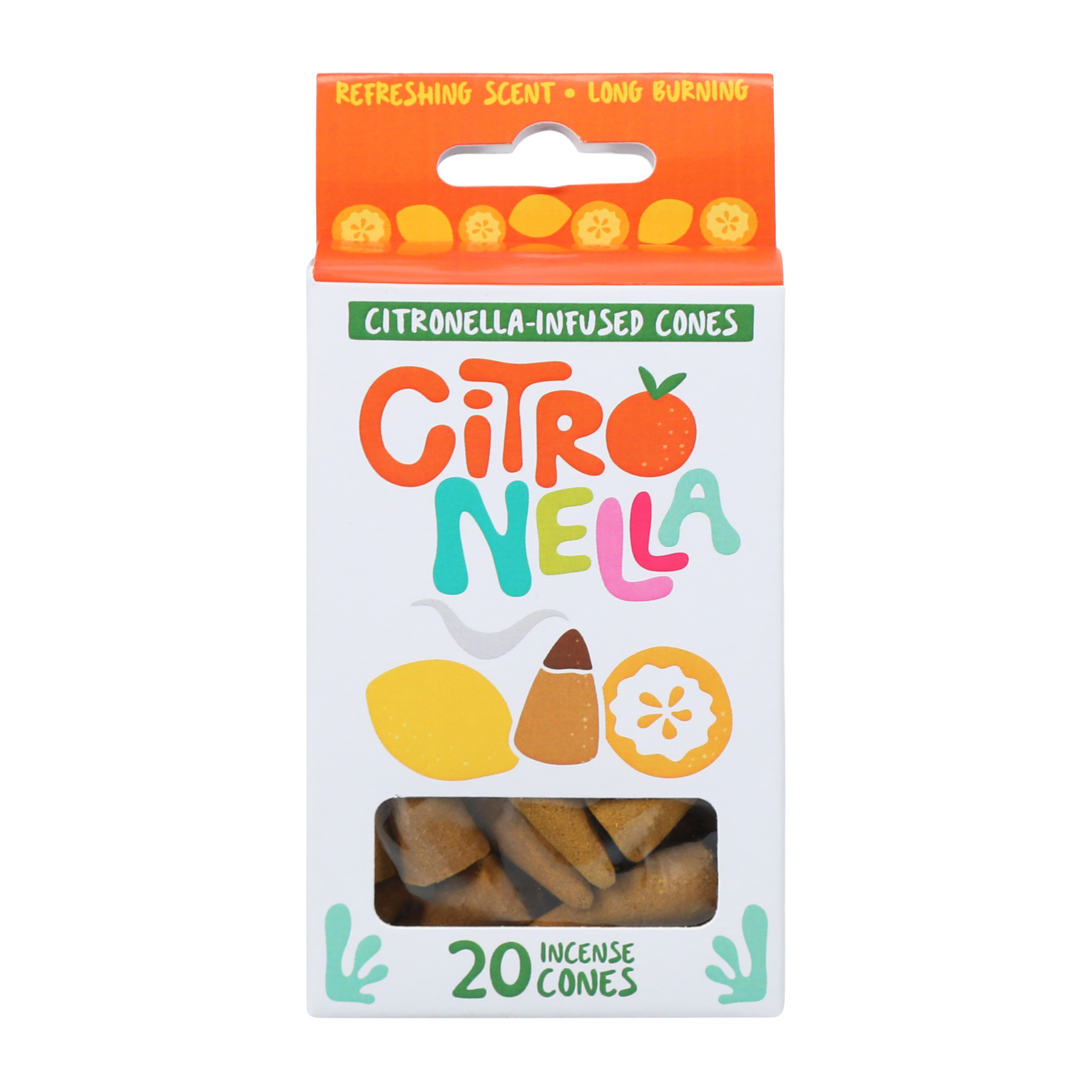 Citronella Infused Incense Cones 20-Pack