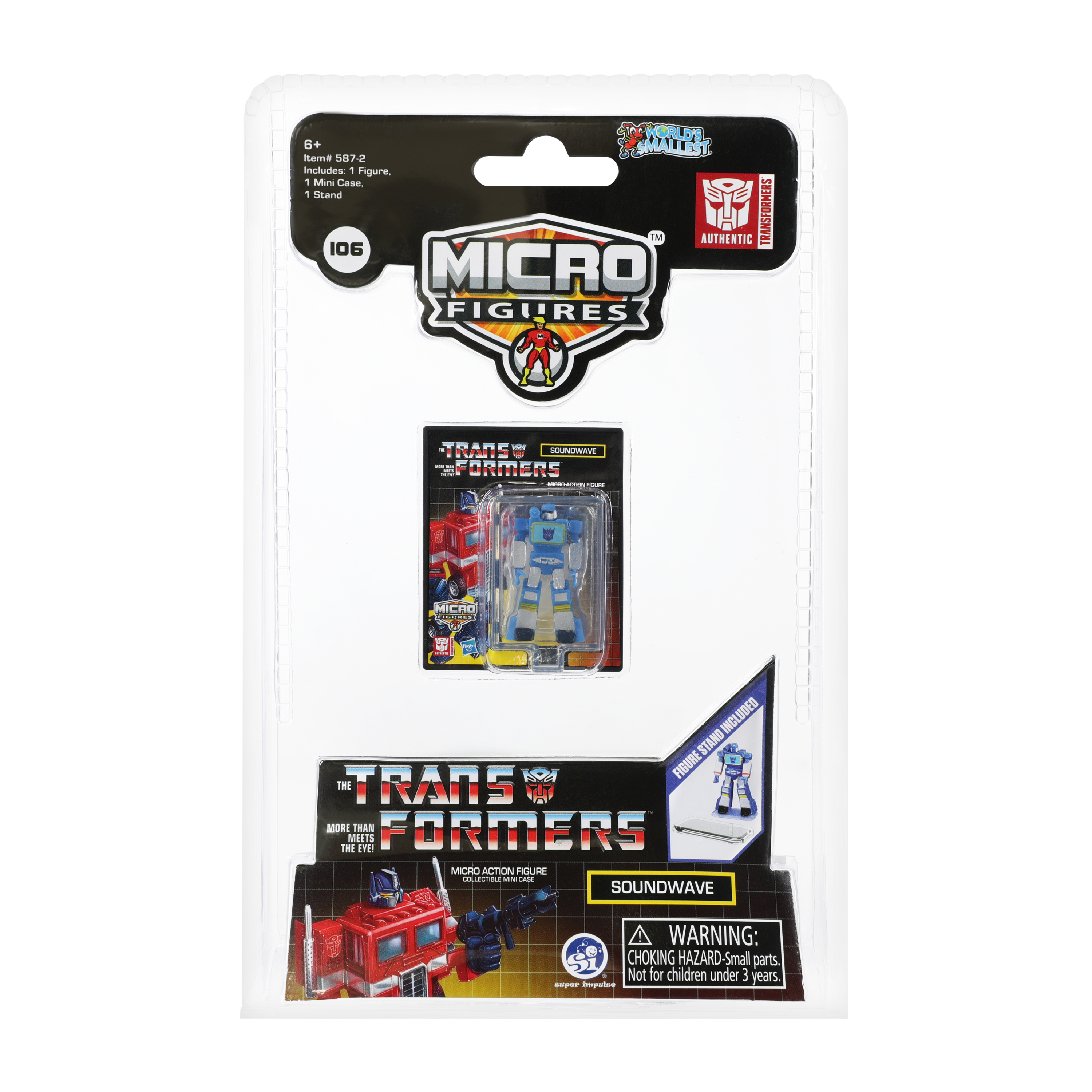 World's Smallest® Micro Figures™ Transformers Micro Action Figure (Styles May Vary)