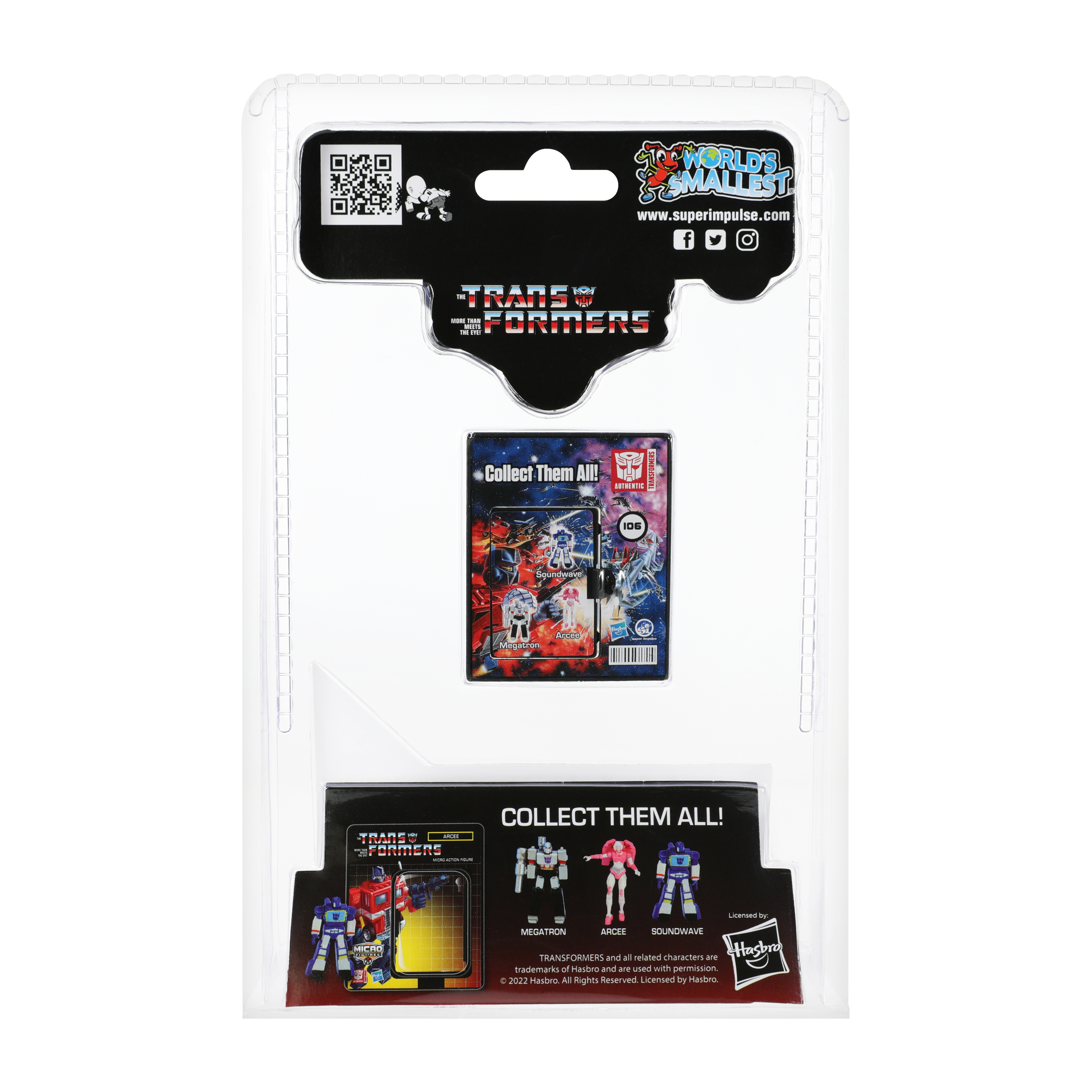 World's Smallest® Micro Figures™ Transformers Micro Action Figure (Styles May Vary)