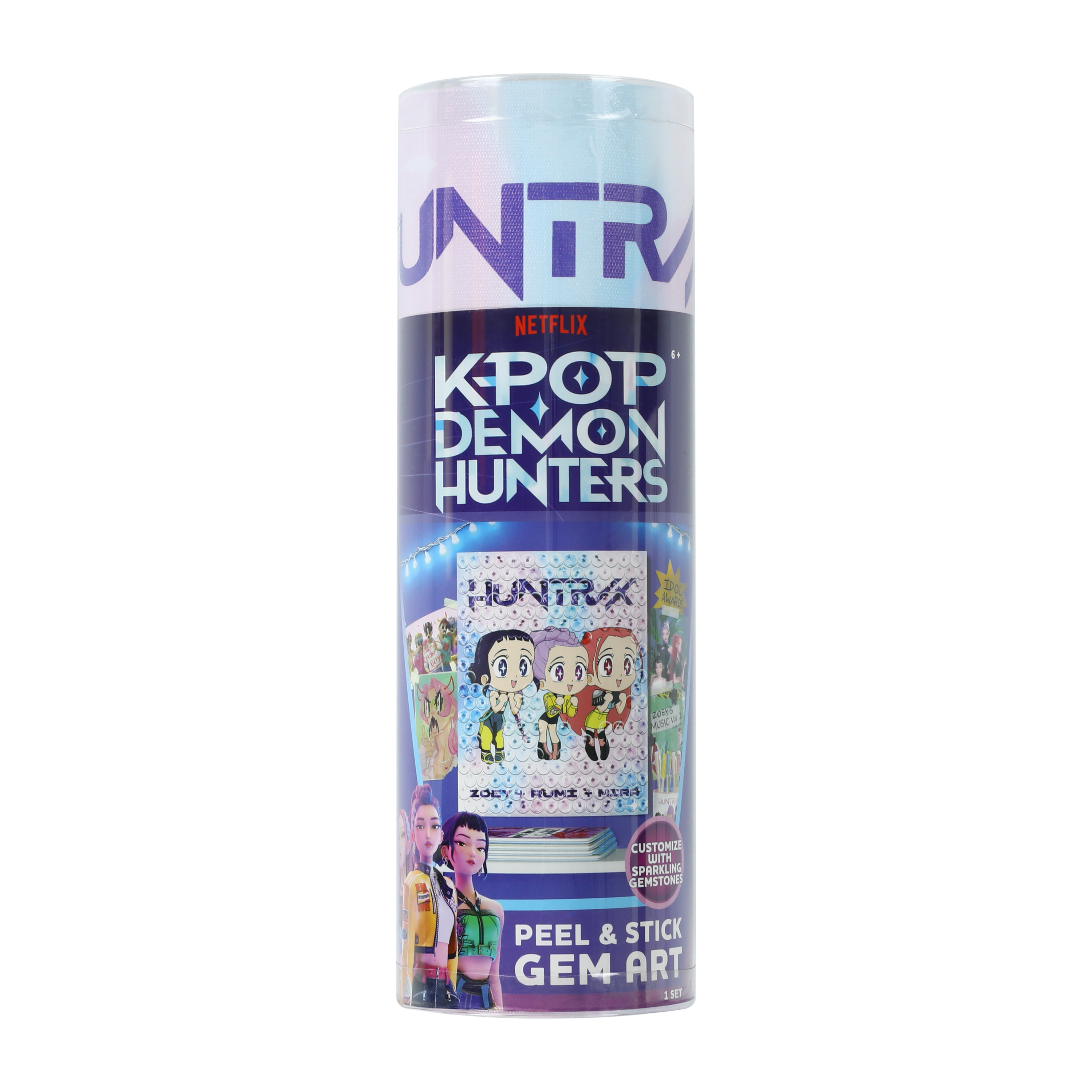 Netflix K-Pop Demon Hunters Peel & Stick Gem Art Set