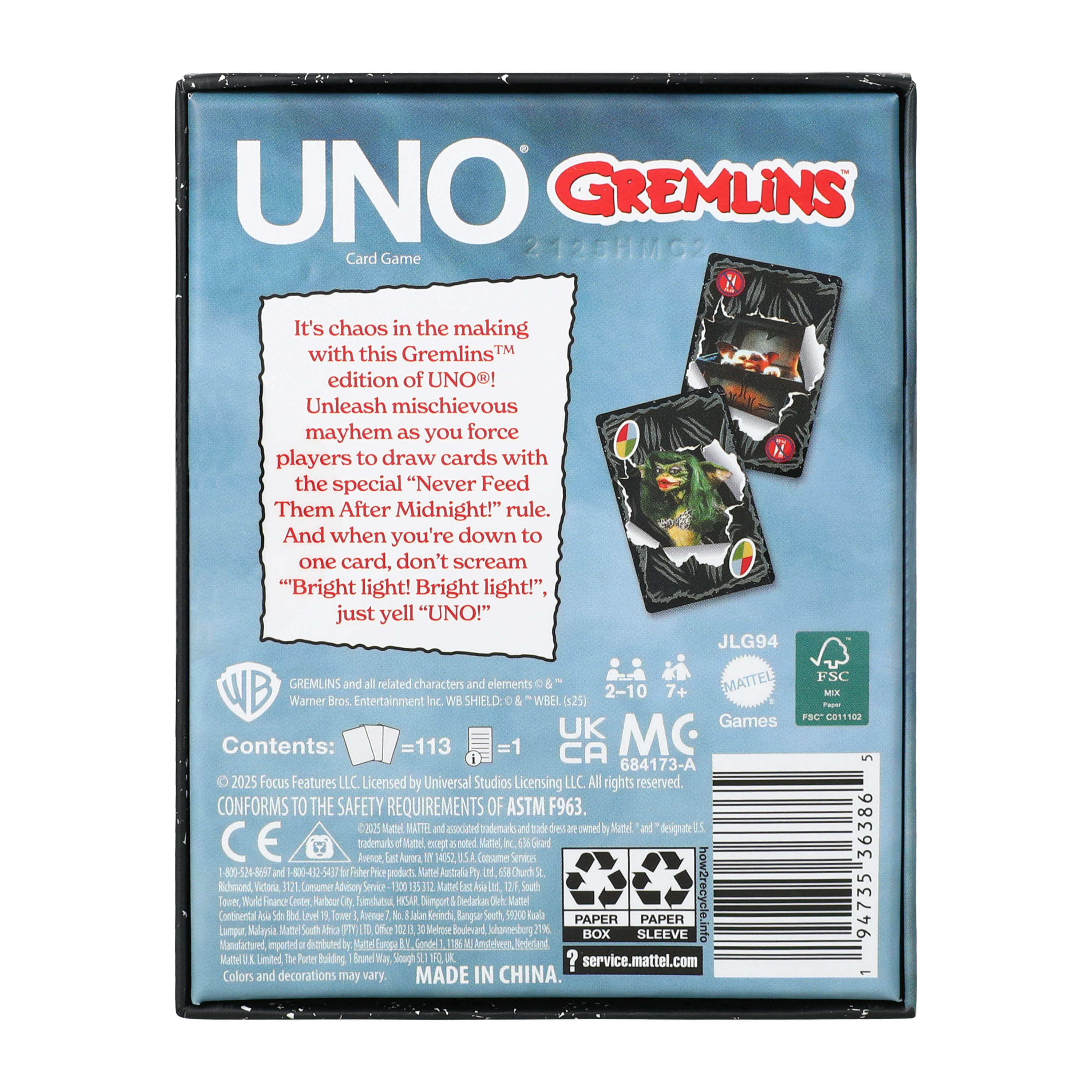 UNO® Fandom Gremlins™ Card Game
