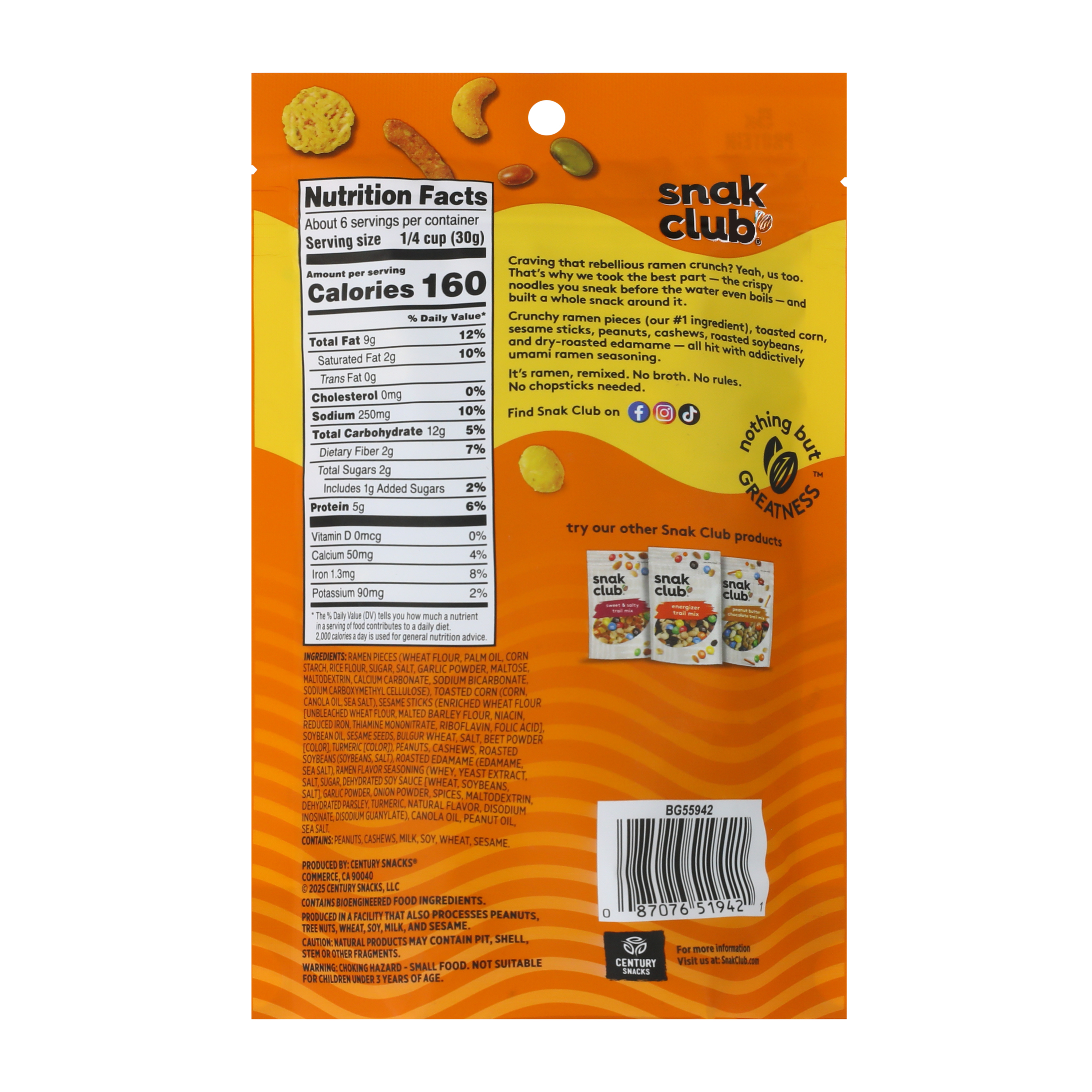 Snack Club® Ramen Snack Mix 6oz