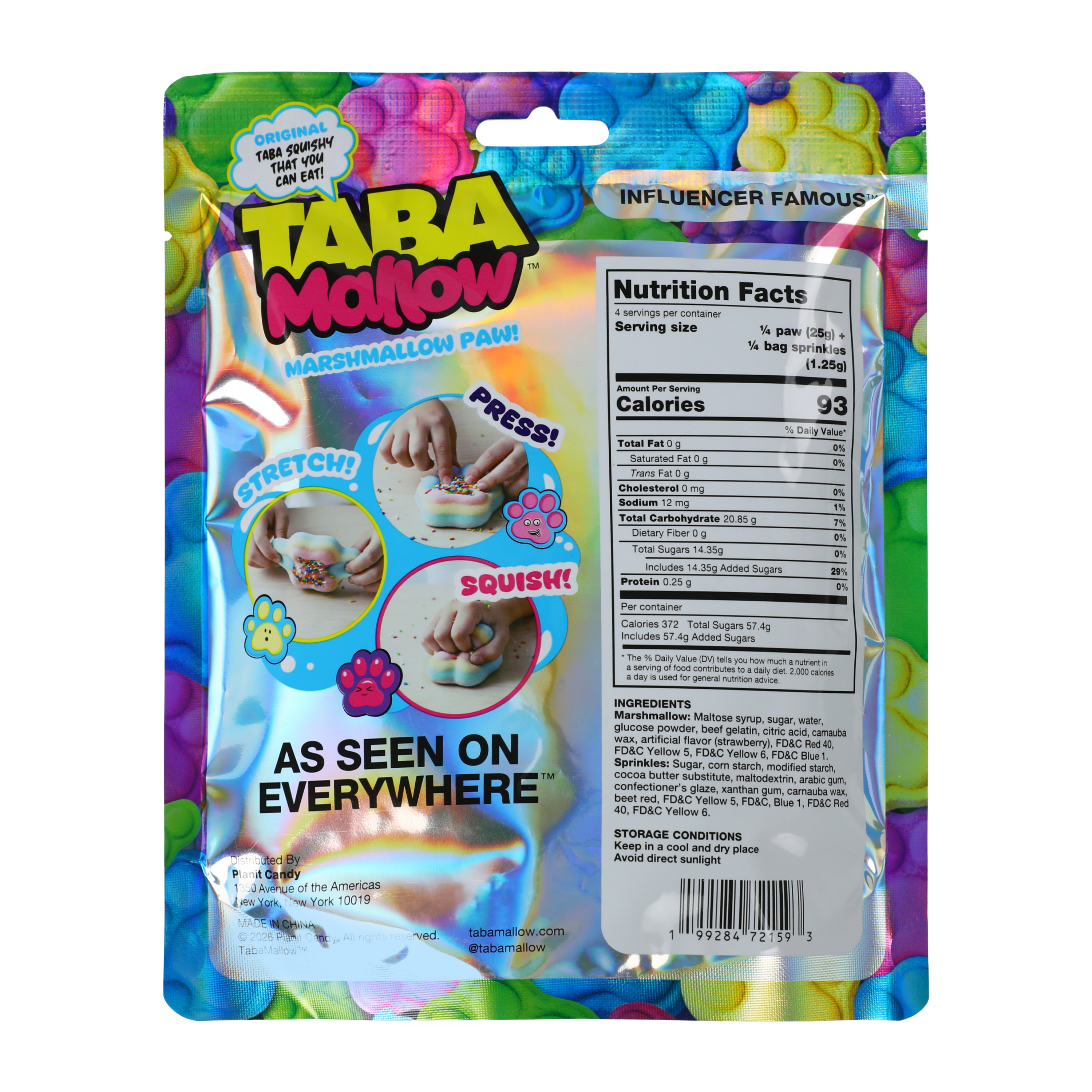 Taba Mallow™ Influencer Famous Marshmallow Paw! 3.5oz