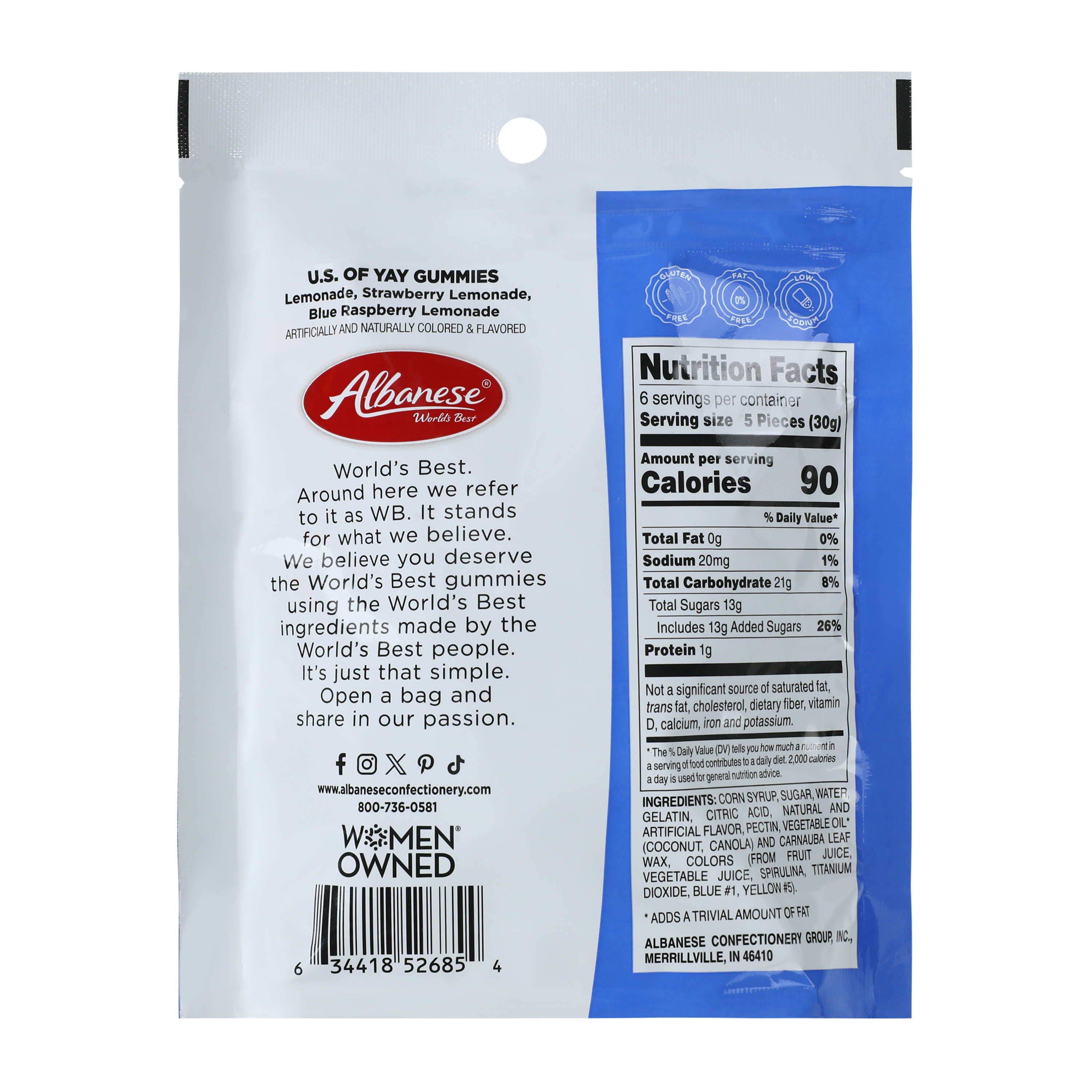 Albanese® U.S. Of Yay Gummies 7oz