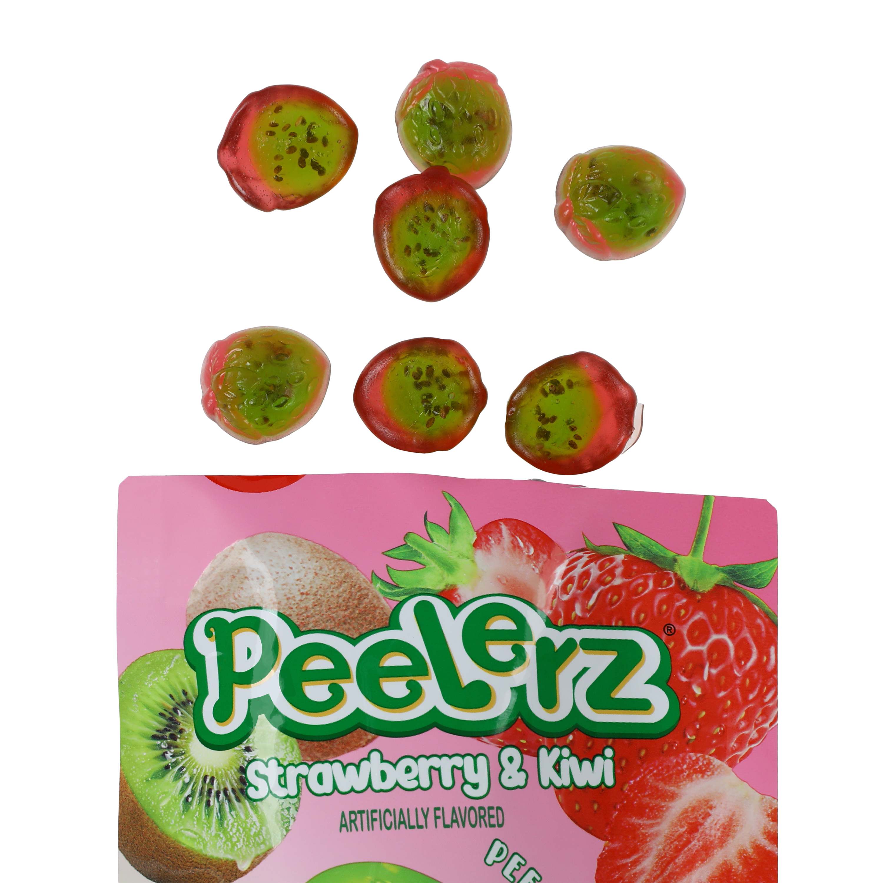 Peelerz® Strawberry & Kiwi Gummy Candy 3oz