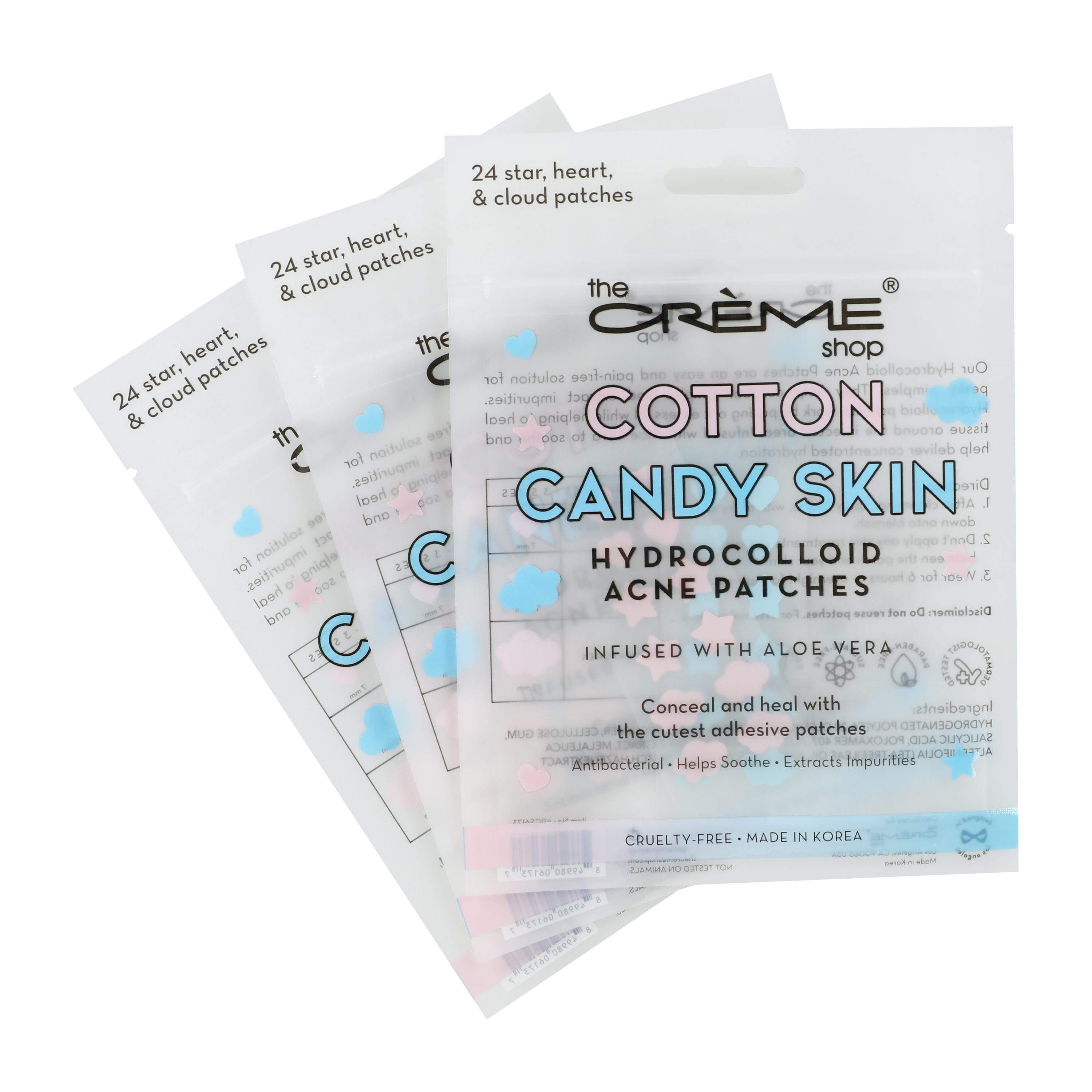 The Crème Shop® Cotton Candy Skin Blemish Patches 72-Pack
