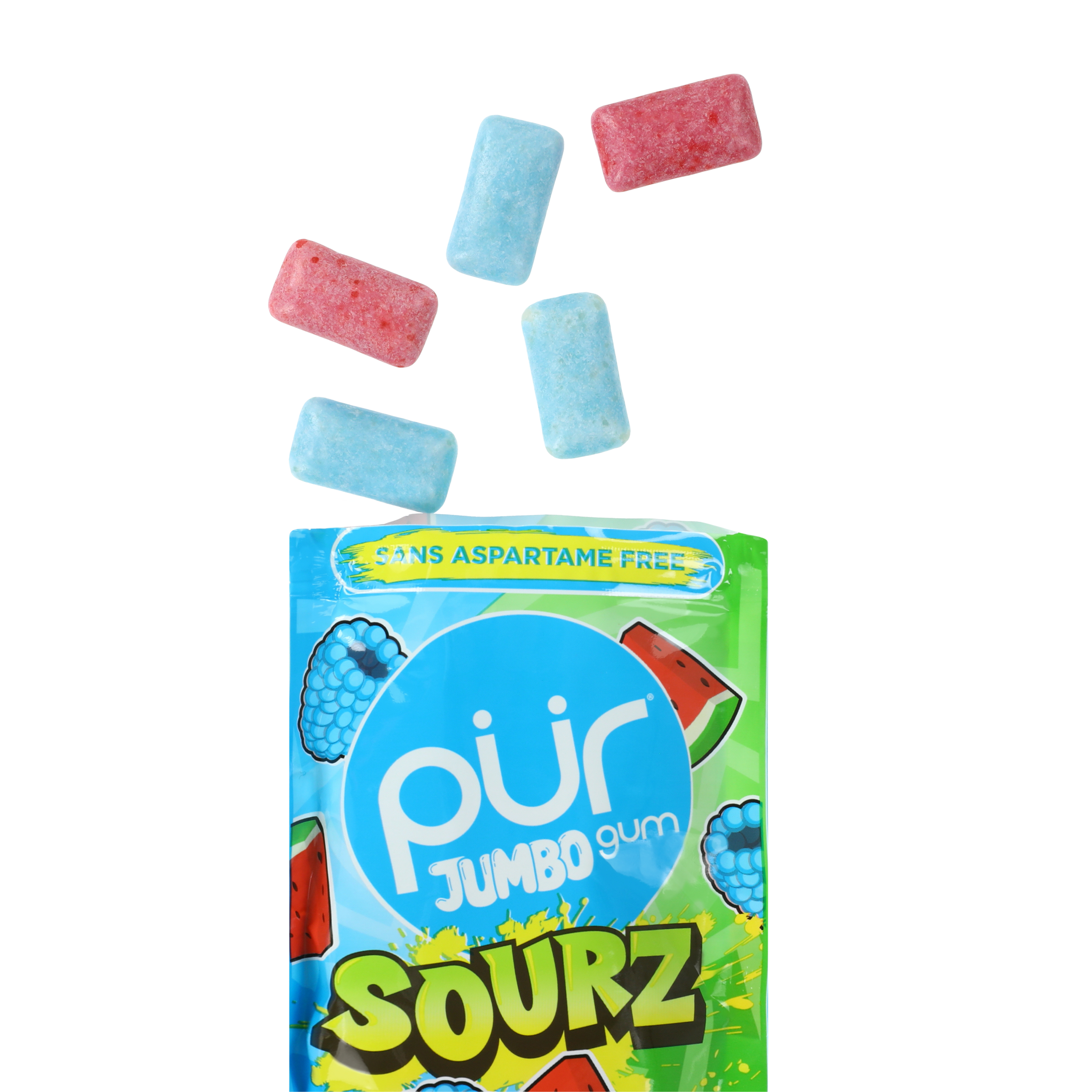 PUR Jumbo Sourz Gum 2.9oz